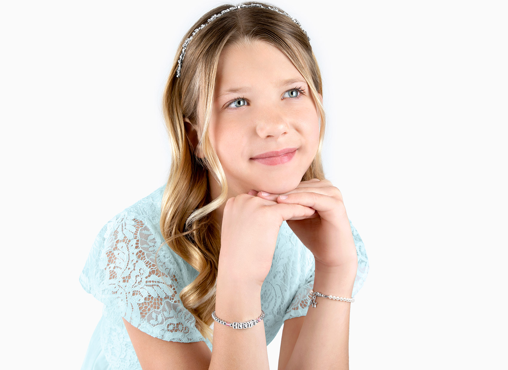 Example Bracelet Shown on 11 Year Old Girl