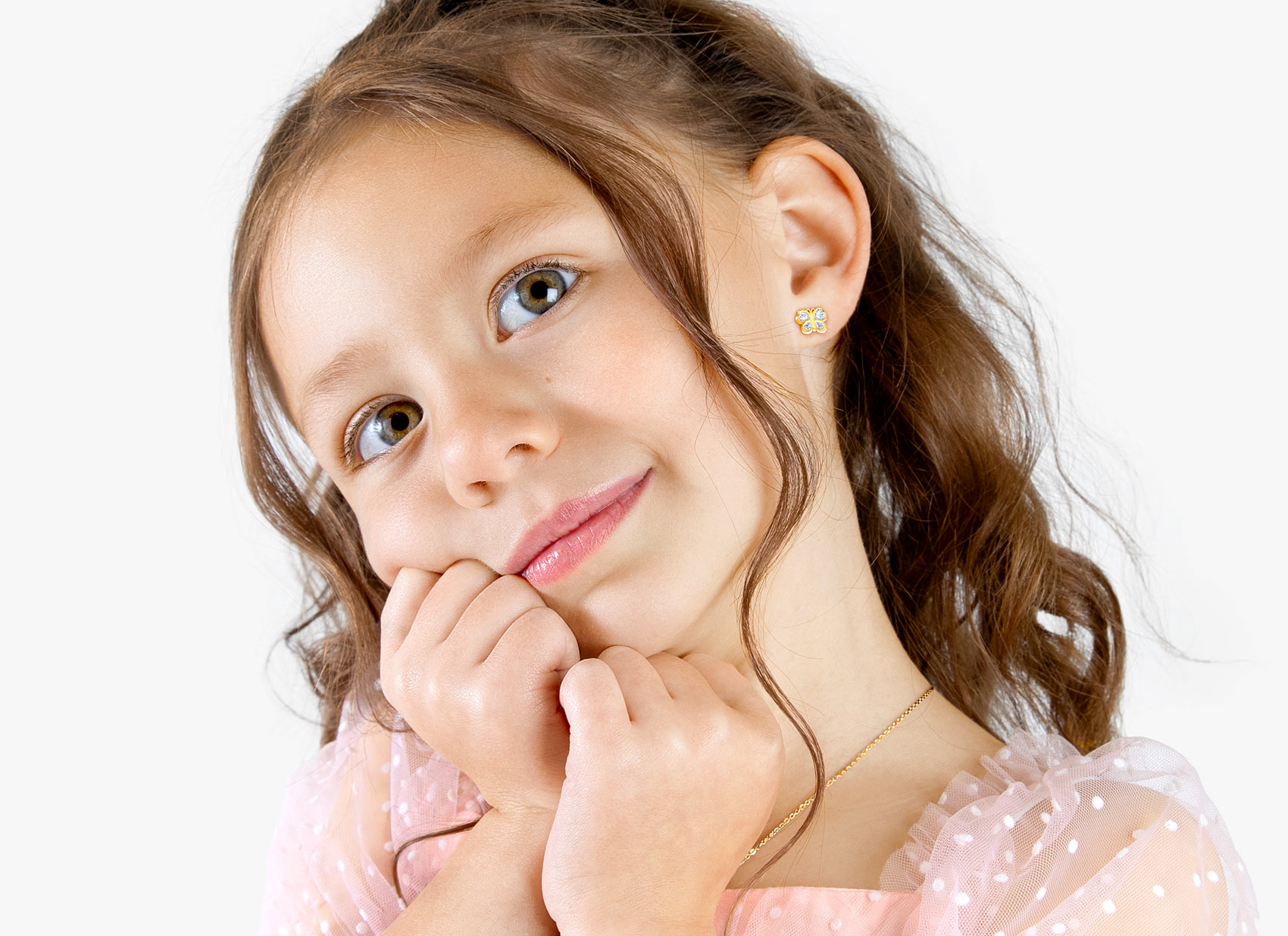 Earring Shown on 4 Year Old Girl