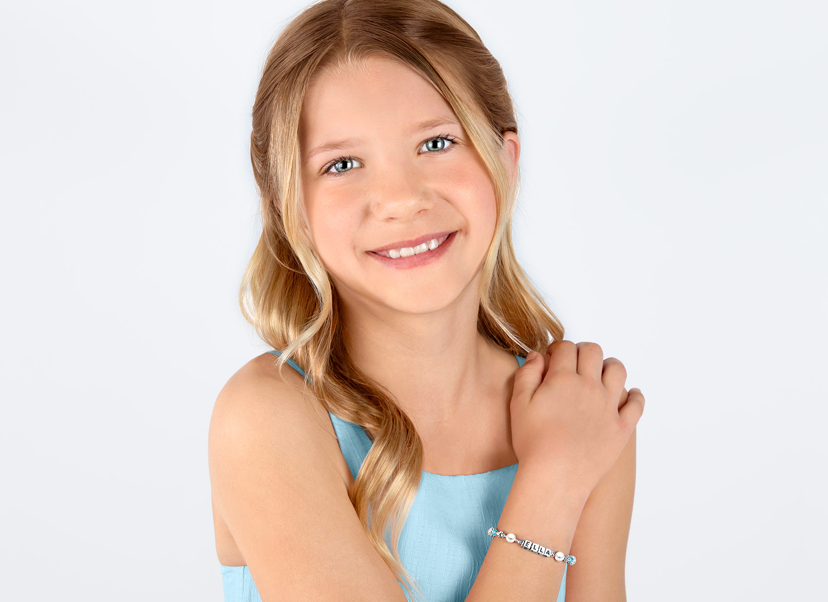 Example Bracelet Shown on 11 Year Old Girl