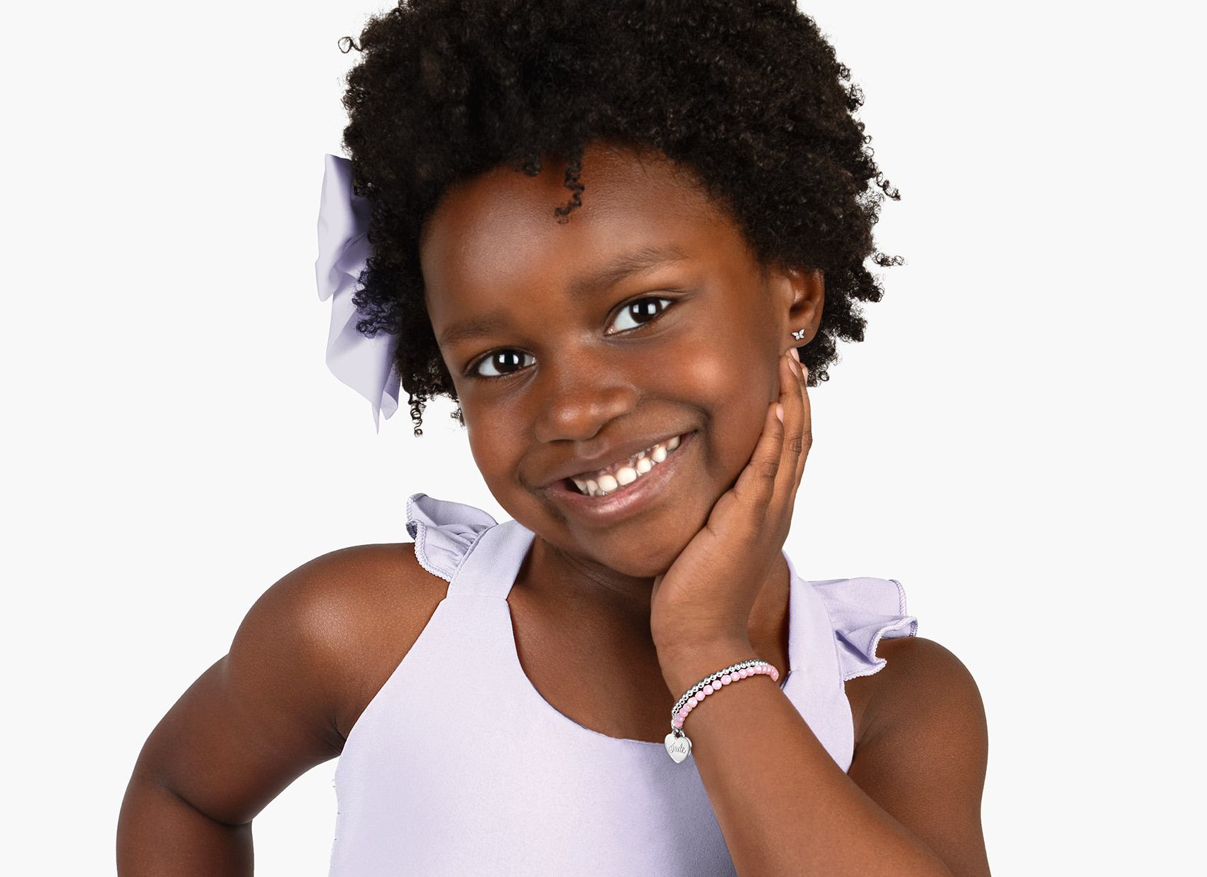 Example Bracelet Shown on 5 Year Old Girl<br /> 