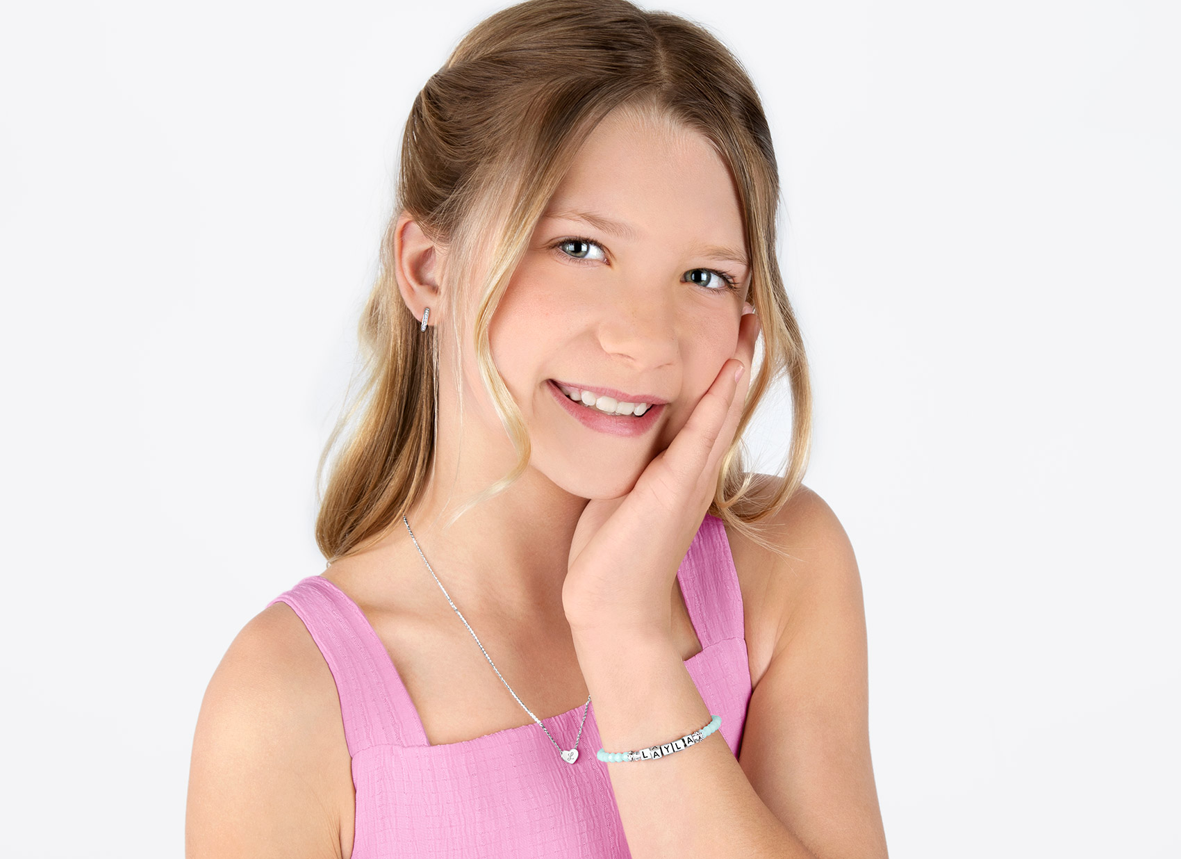 Example Bracelet Shown on 11 Year Old Girl
