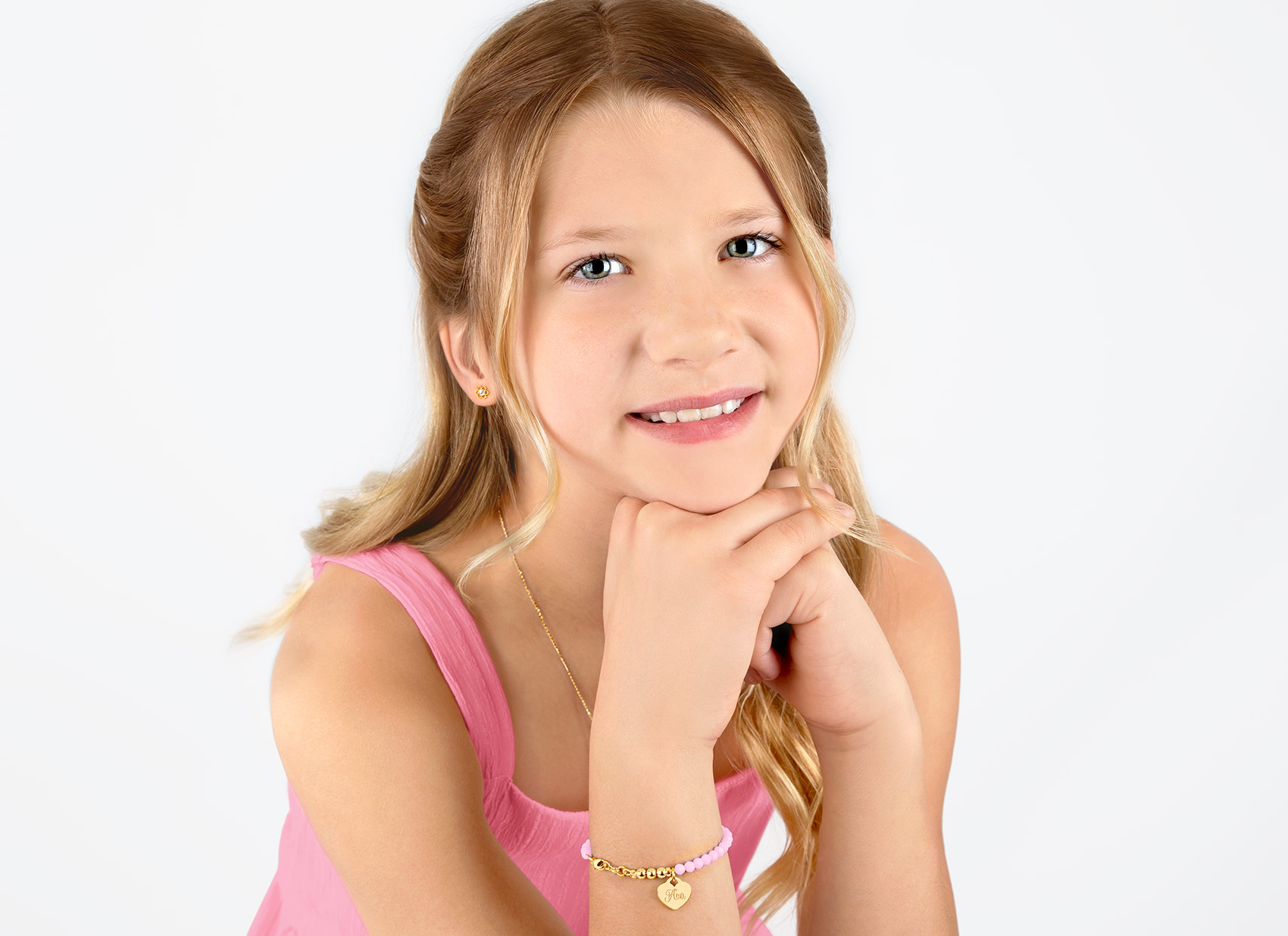 Example Bracelet Shown on 11 Year Old Girl