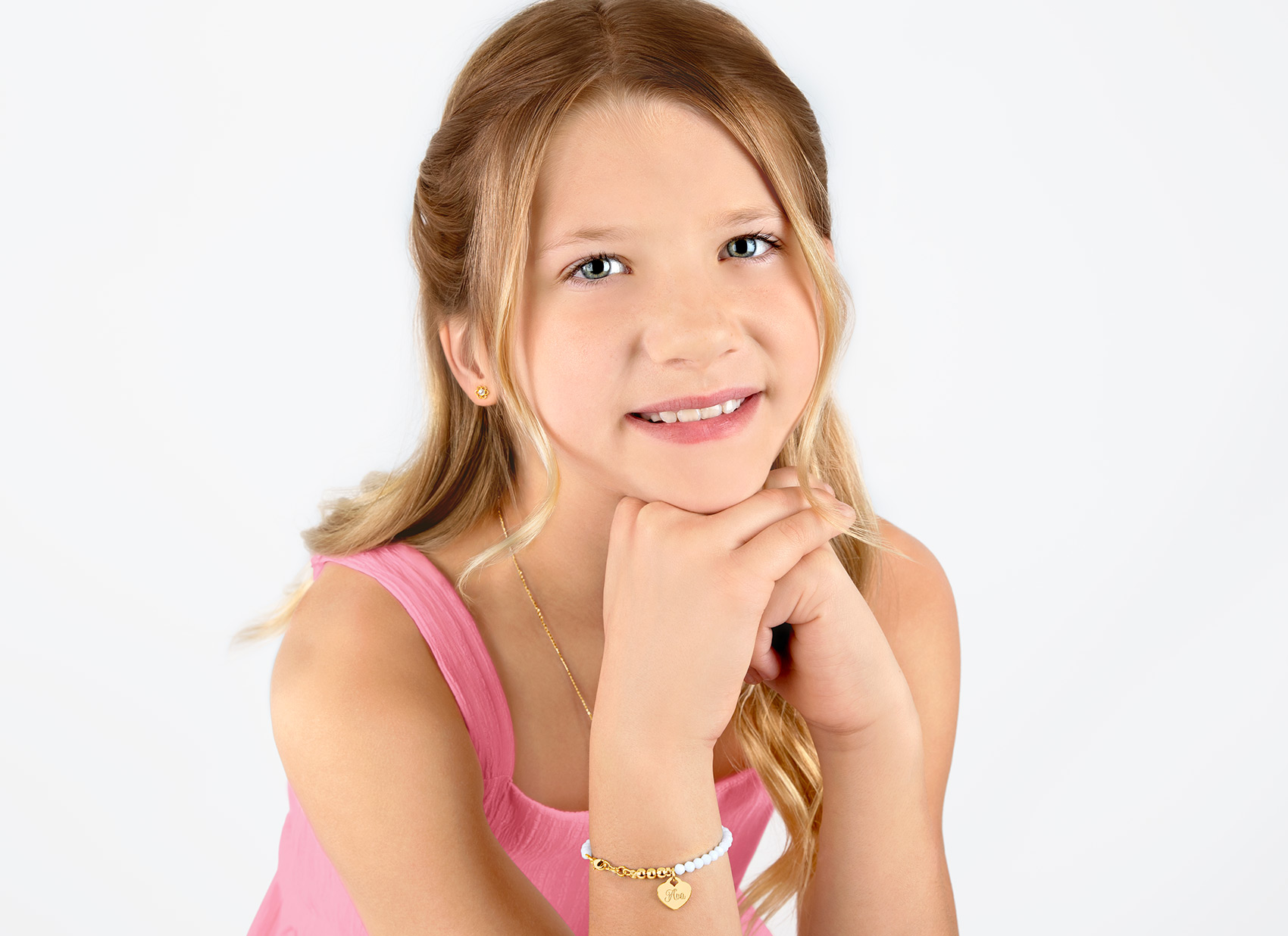 Example Bracelet Shown on 11 Year Old Girl
