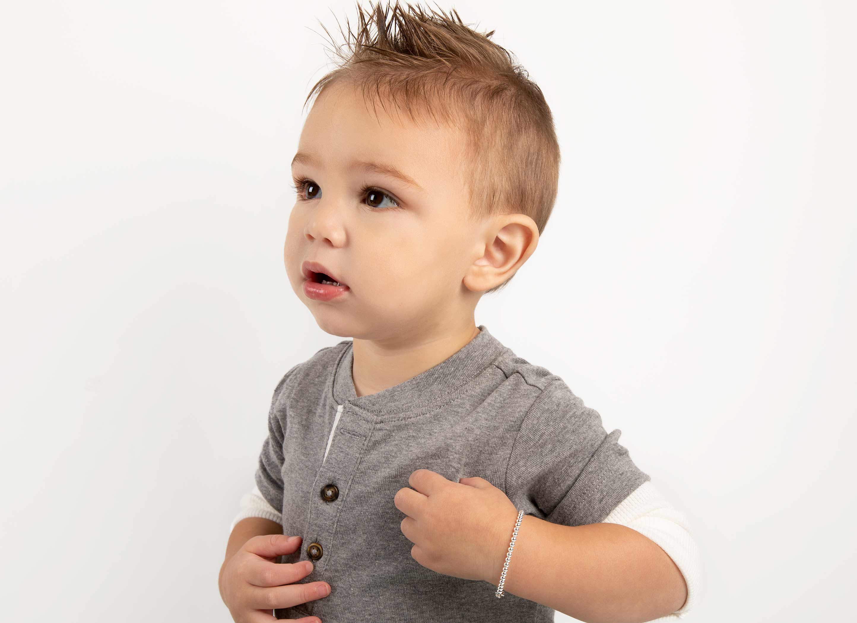 Example Bracelet Shown on 2 Year Old Boy