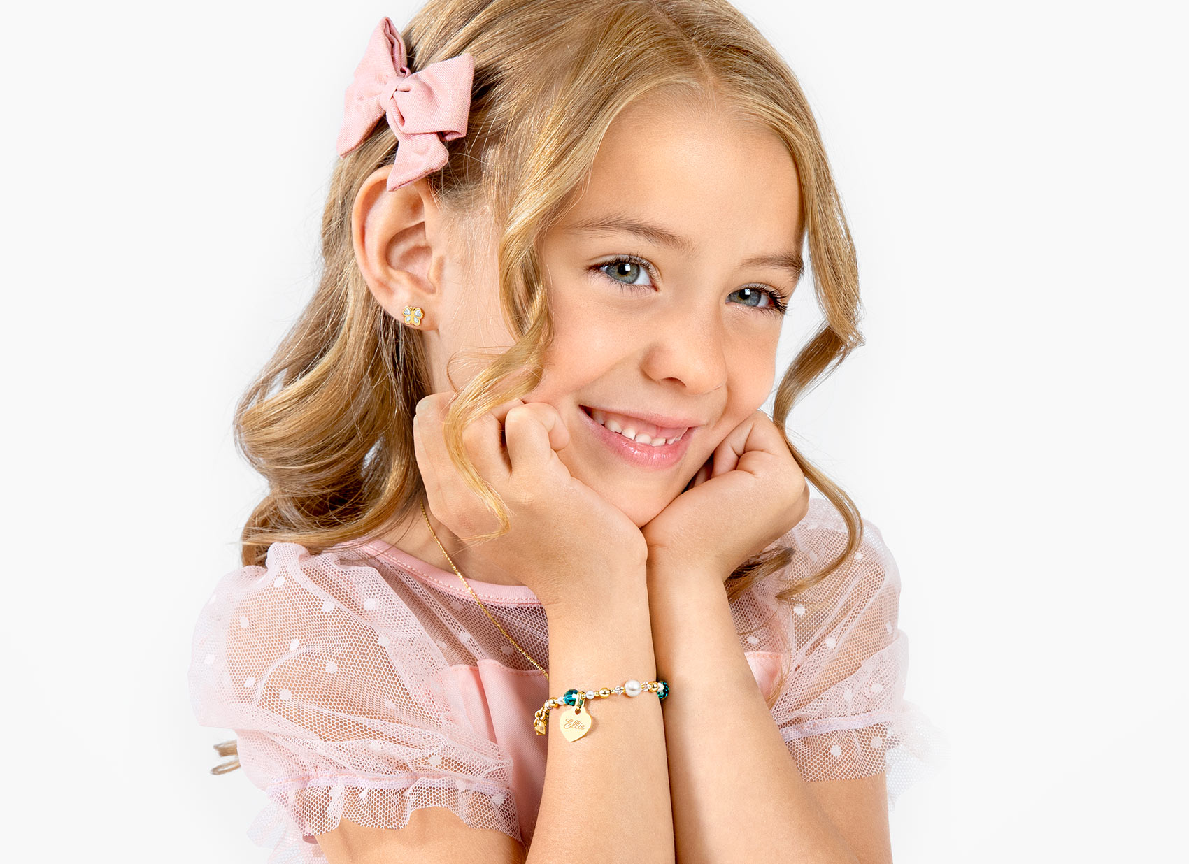 Example Bracelet Shown on 6 Year Old Girl