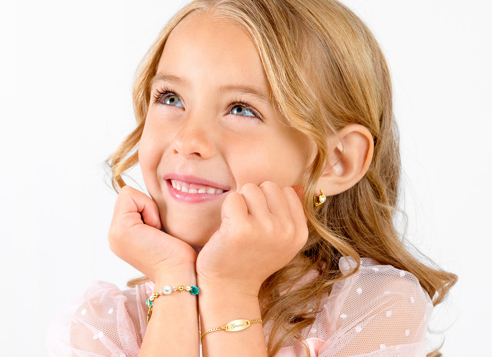 Example Bracelet Shown on 6 Year Old Girl