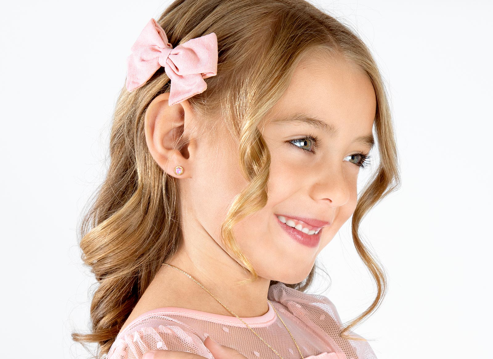 Earring Shown on 6 Year Old Girl