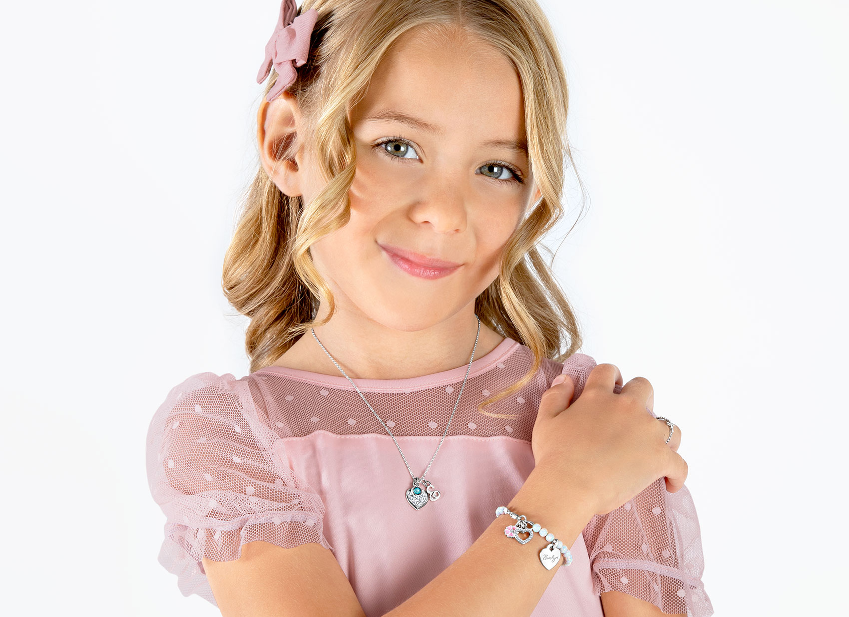 Example Bracelet Shown on 6 Year Old Girl