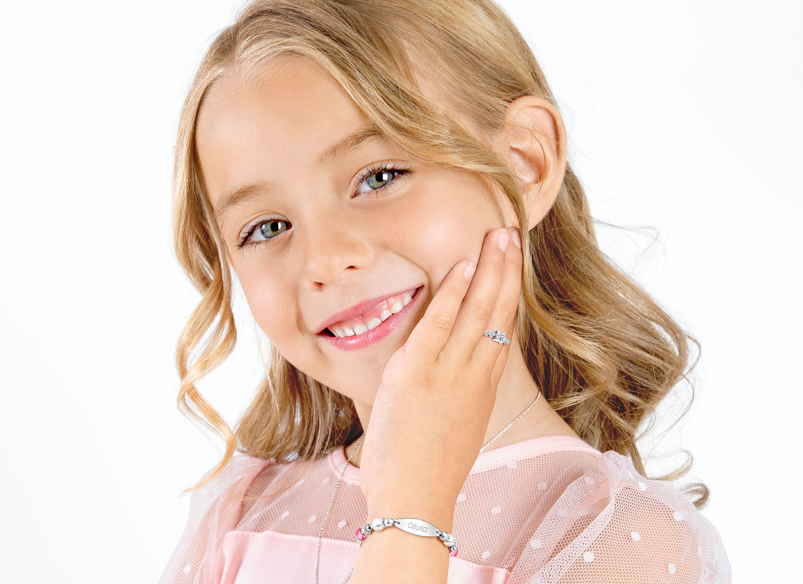 Example Bracelet Shown on 6 Year Old Girl