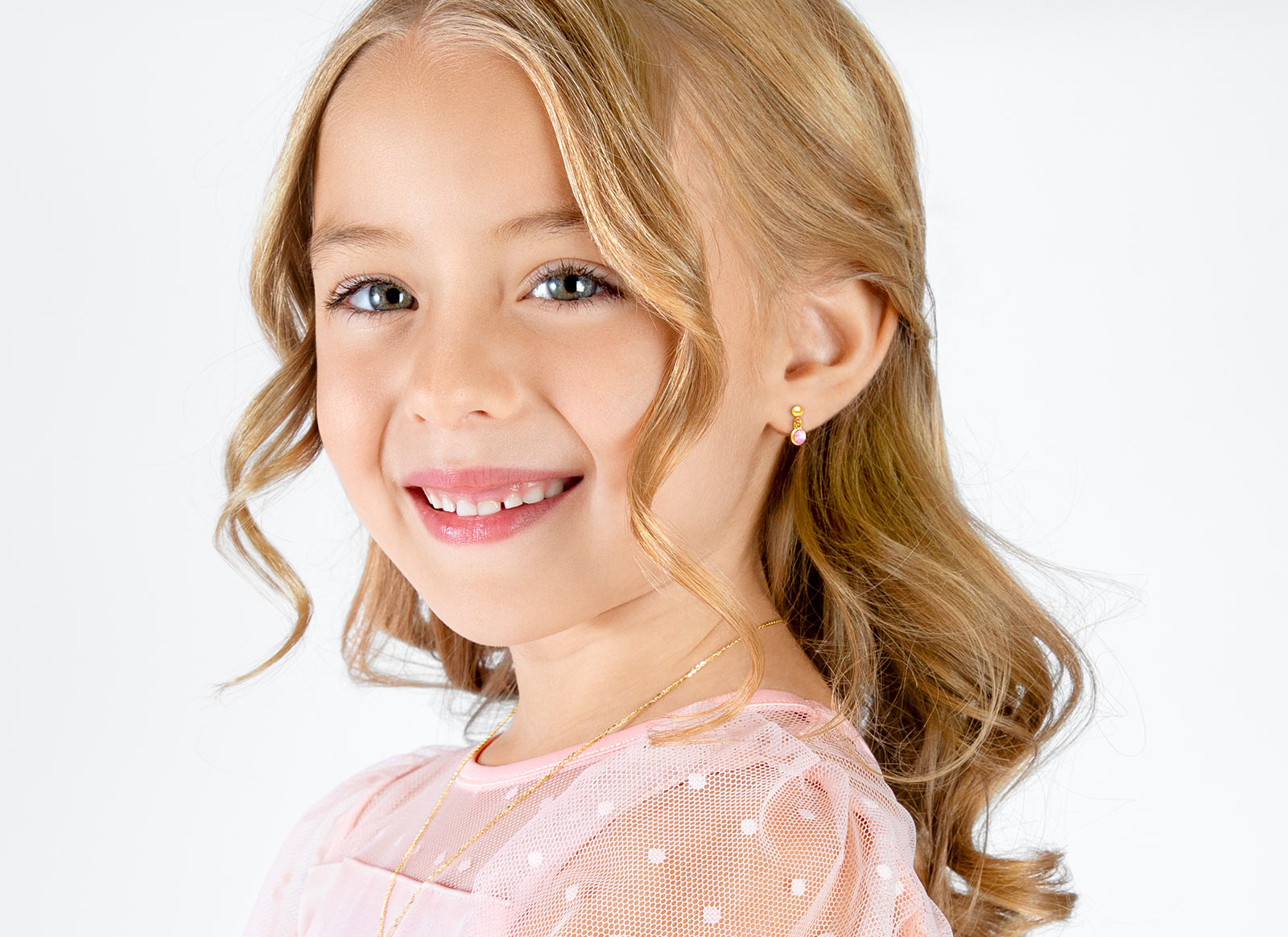 Earring Shown on 6 Year Old Girl