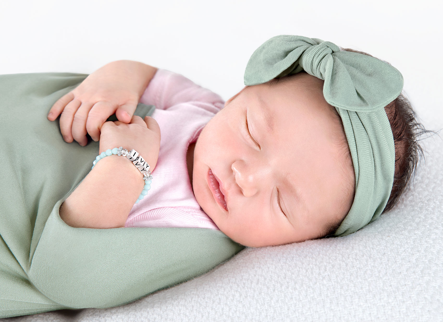 Bracelet Shown on Newborn Girl