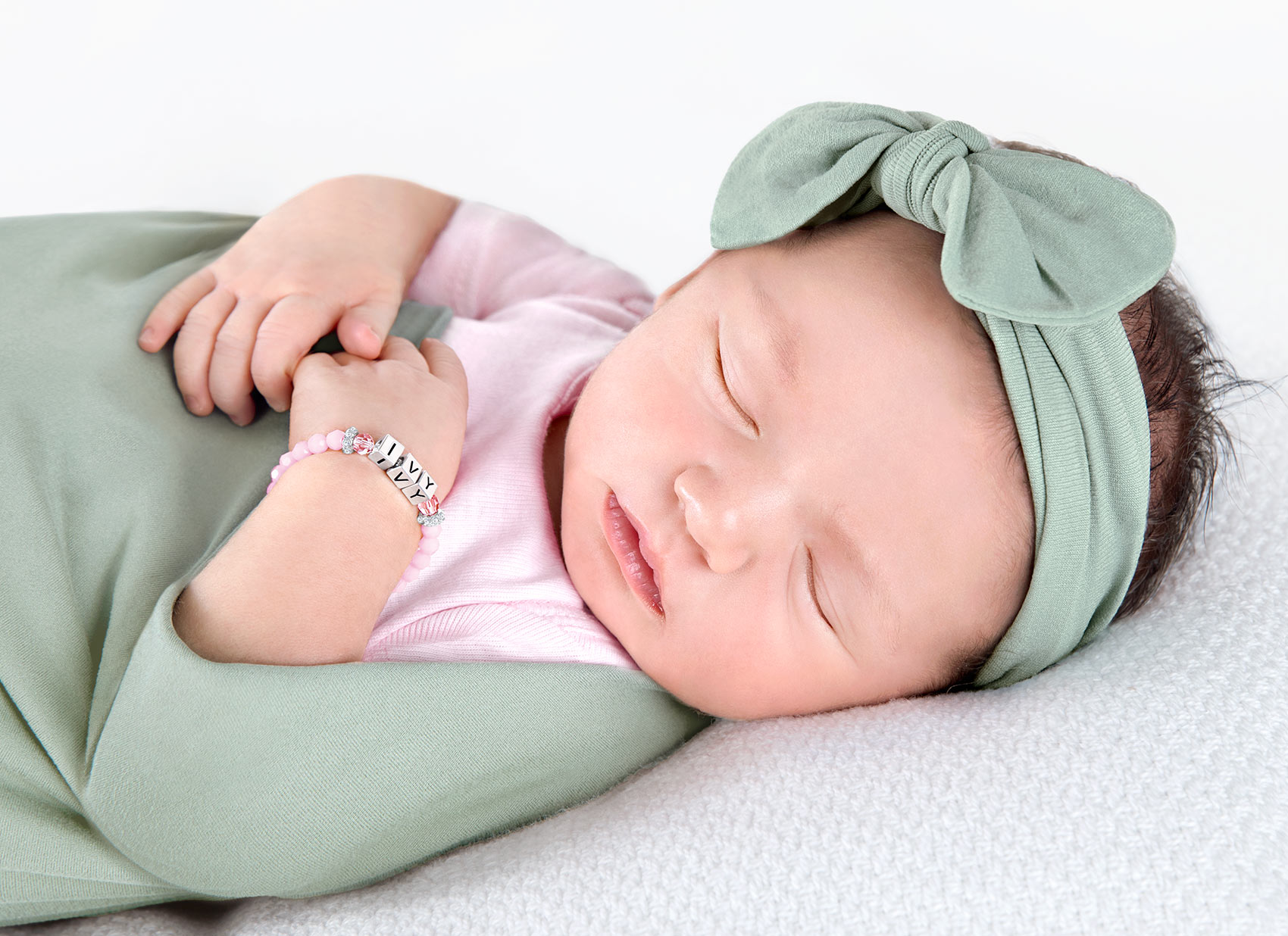 Bracelet Shown on Newborn Girl