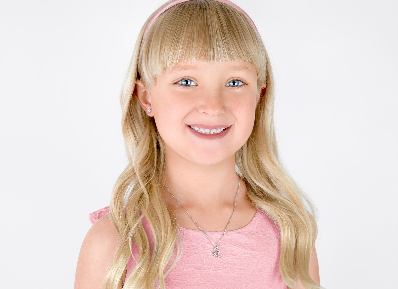 Example Necklace Shown on 6 Year Old Girl