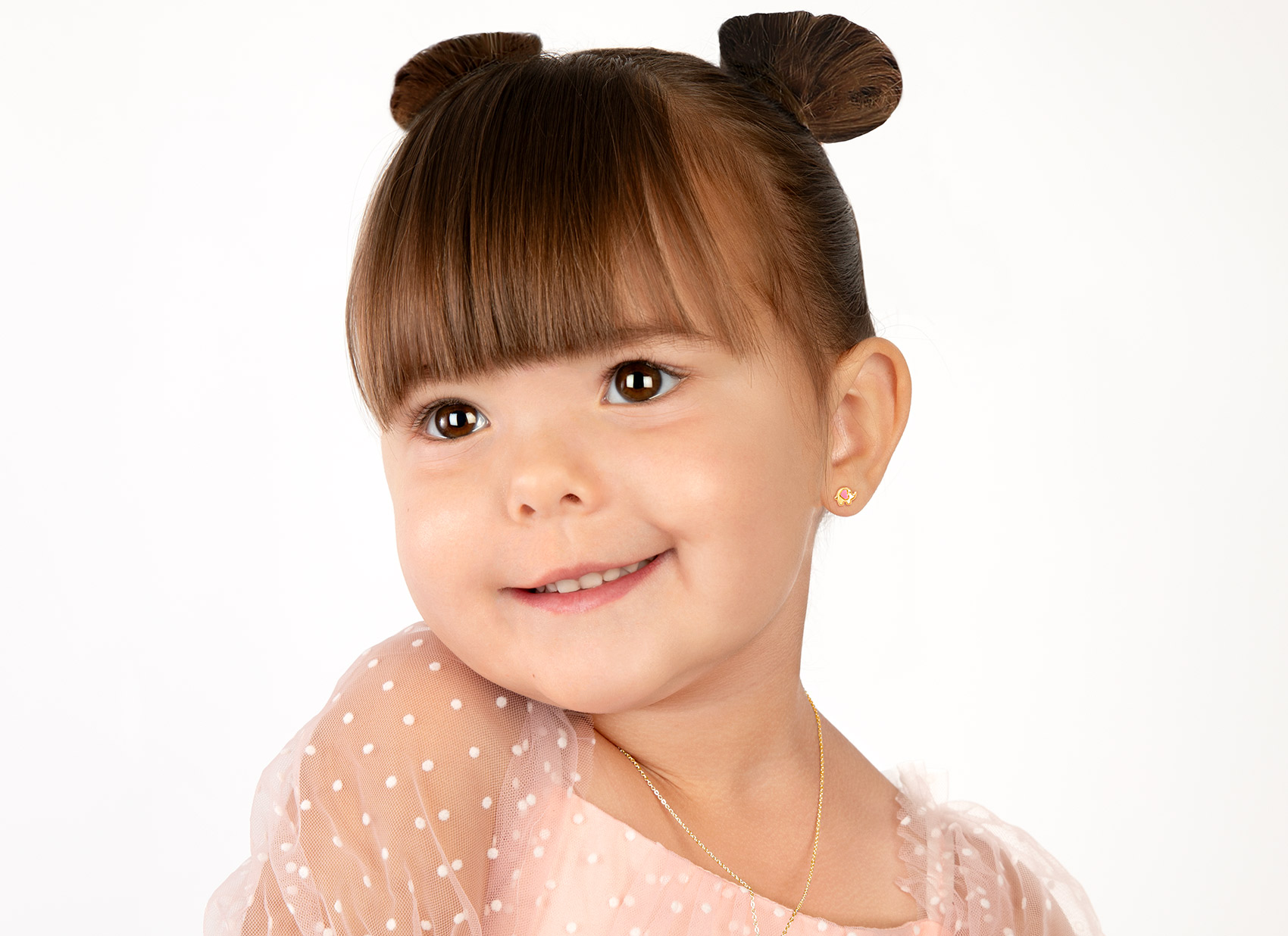 Earring Shown on 3 Year Old Girl