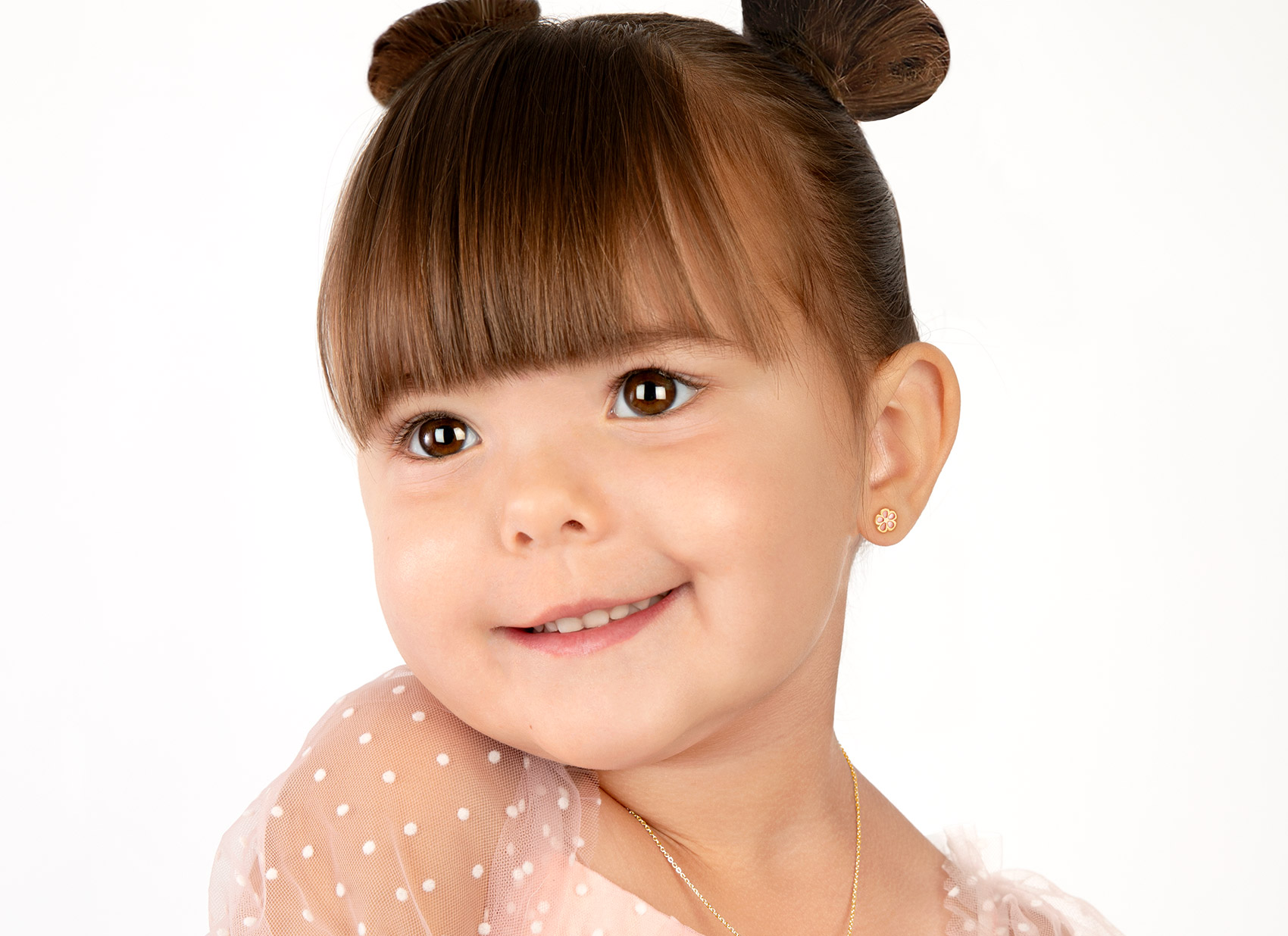 Earring Shown on 3 Year Old Girl