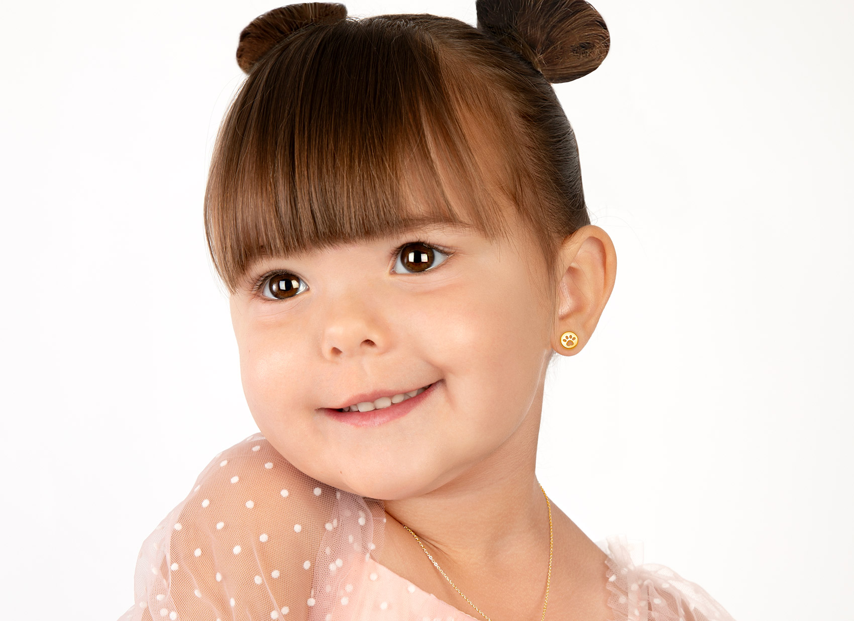 Earring Shown on 3 Year Old Girl