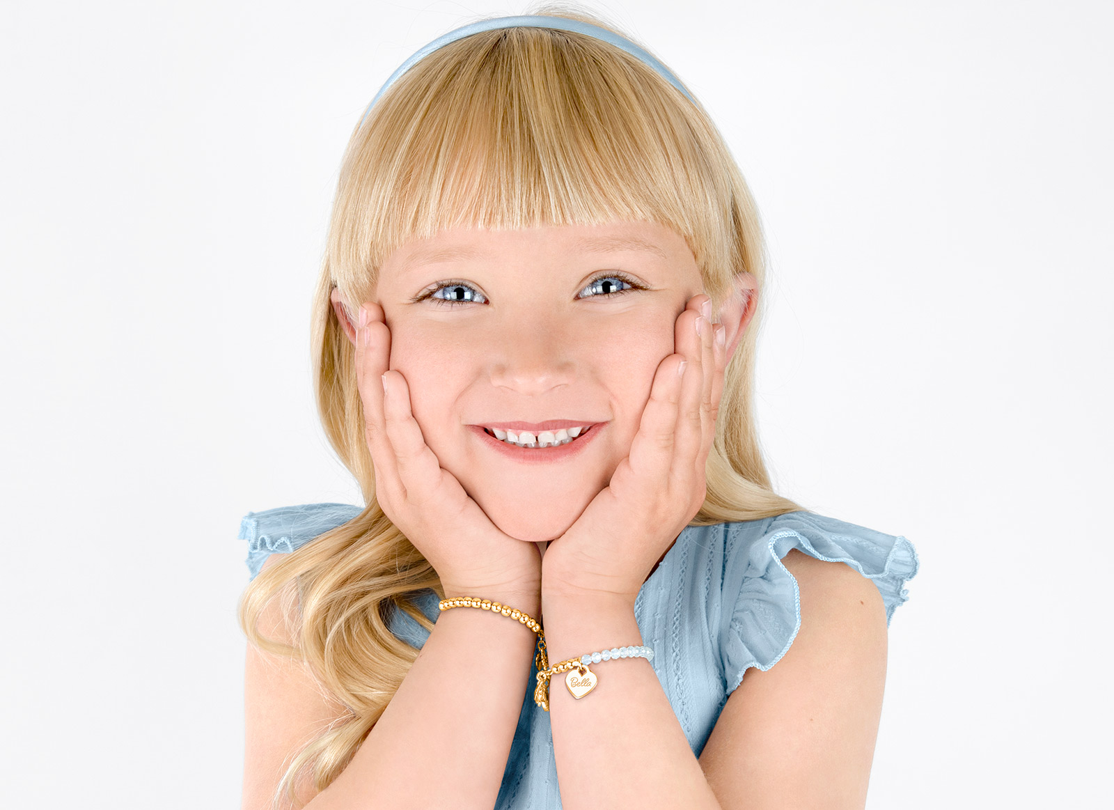 Example Bracelet Shown on 6 Year Old Girl
