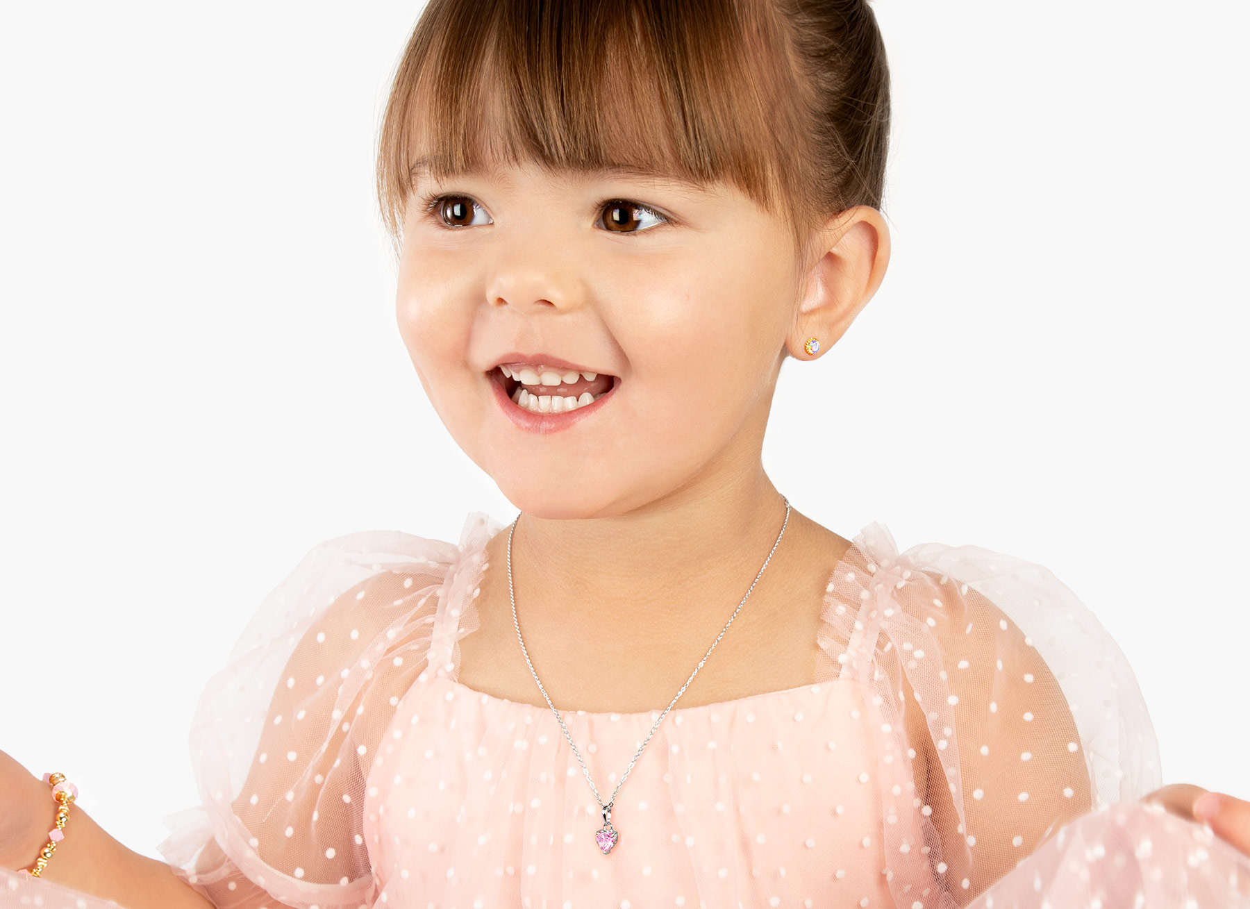 Necklace Shown on 3 Year Old Girl