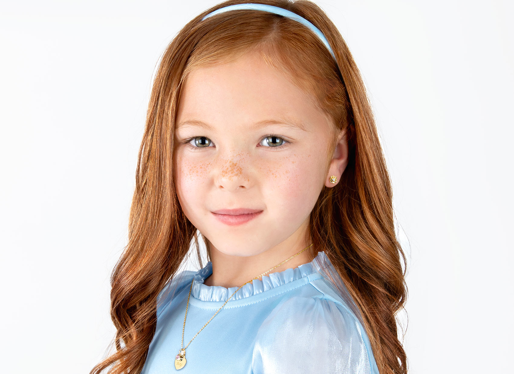Earring Shown on 5 Year Old Model