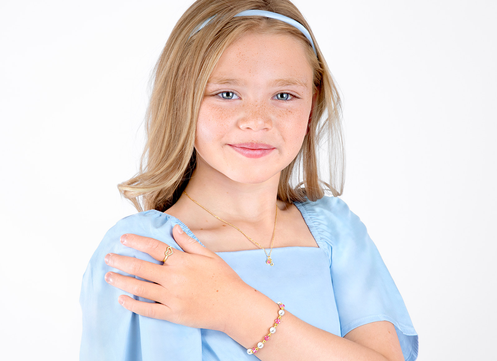 Example Bracelet Shown on 10 Year Old Girl