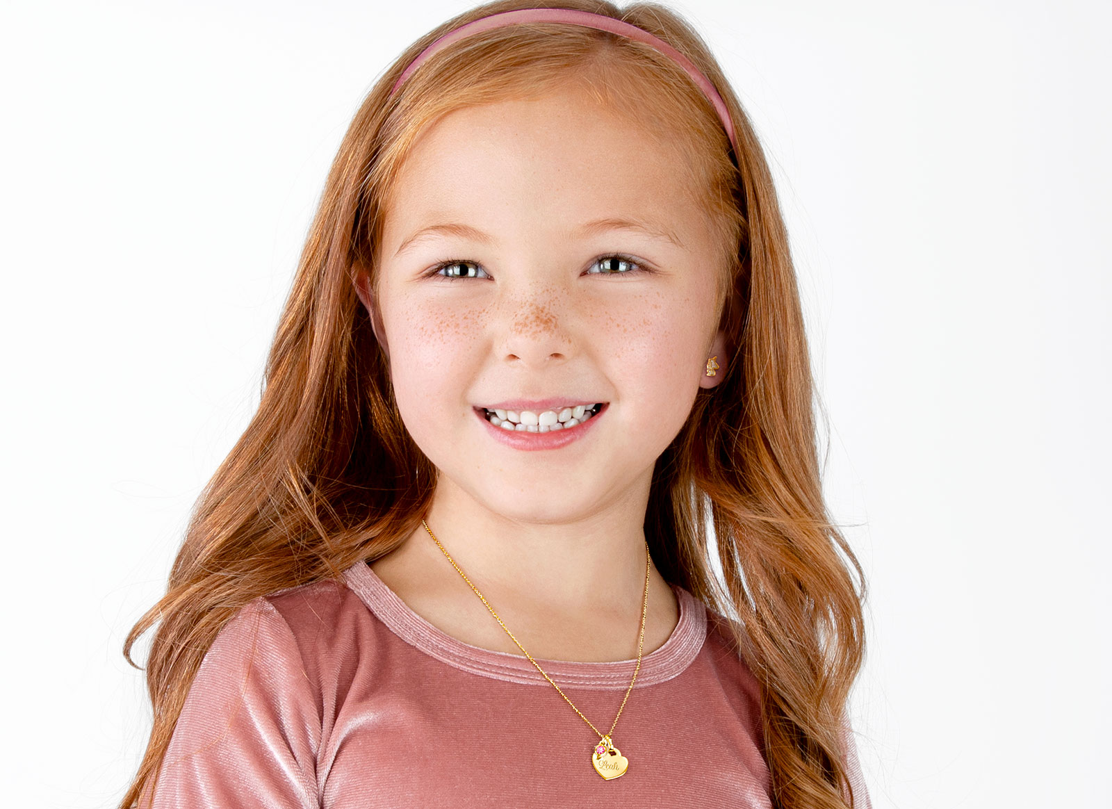 Example Necklace Shown on 5 Year Old Girl