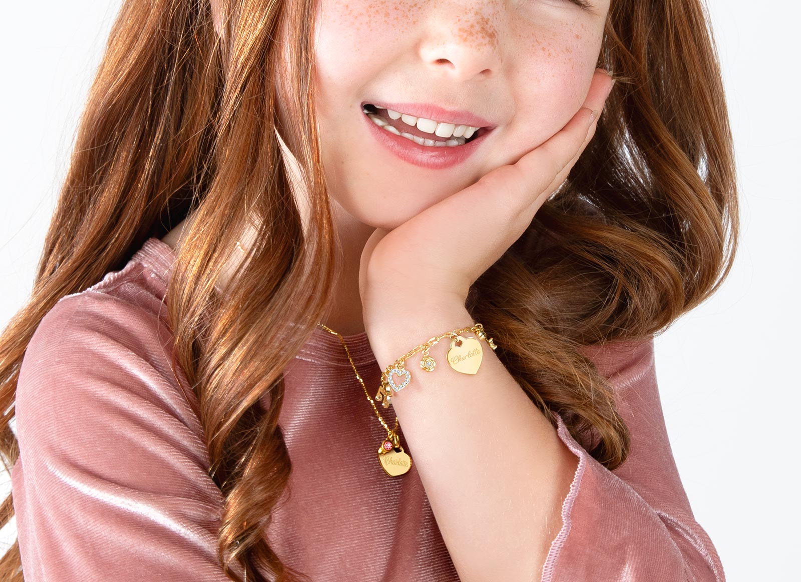 Example Bracelet Shown on 5 Year Old Girl