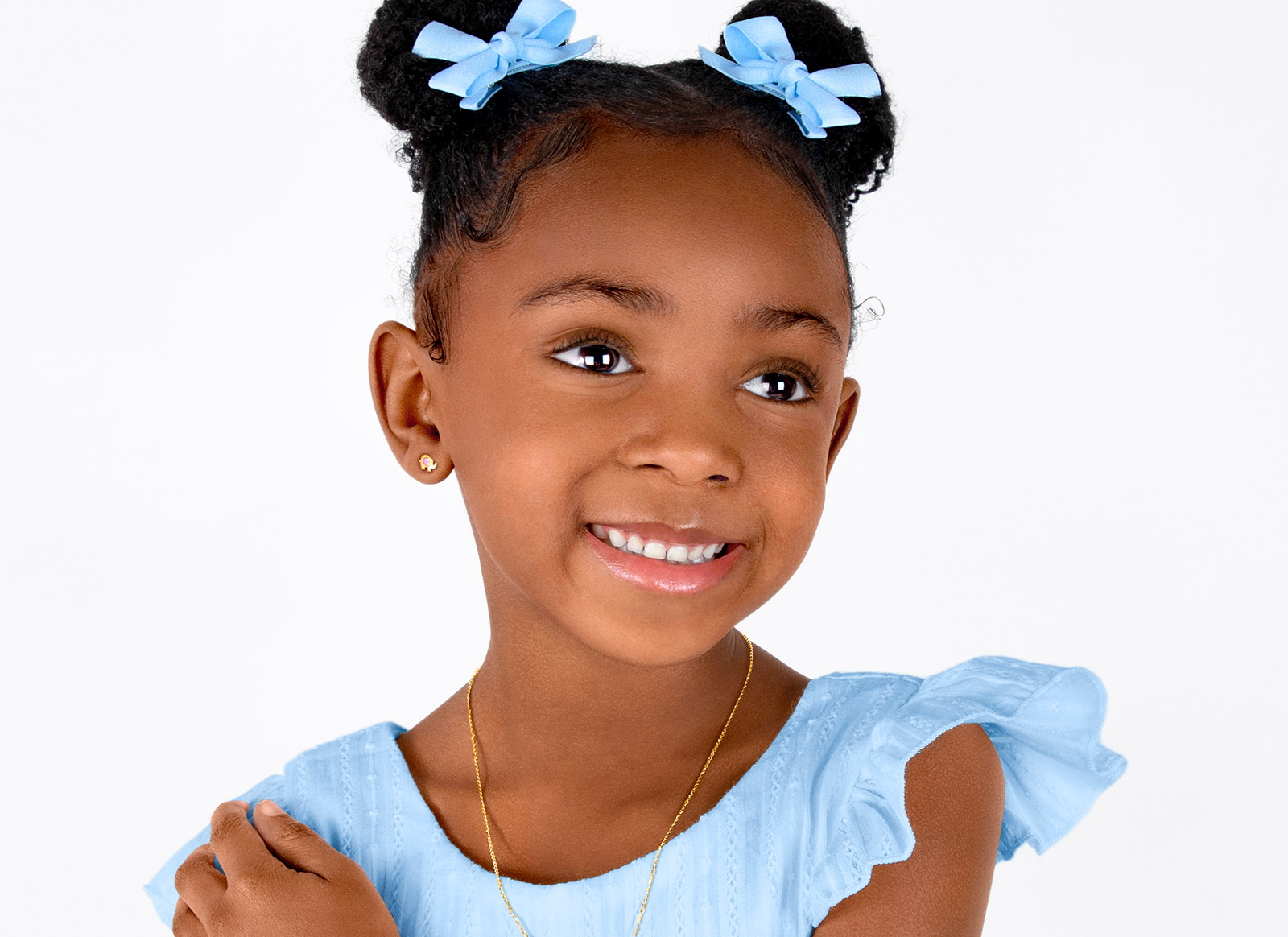 Earring Shown on 4 Year Old Girl
