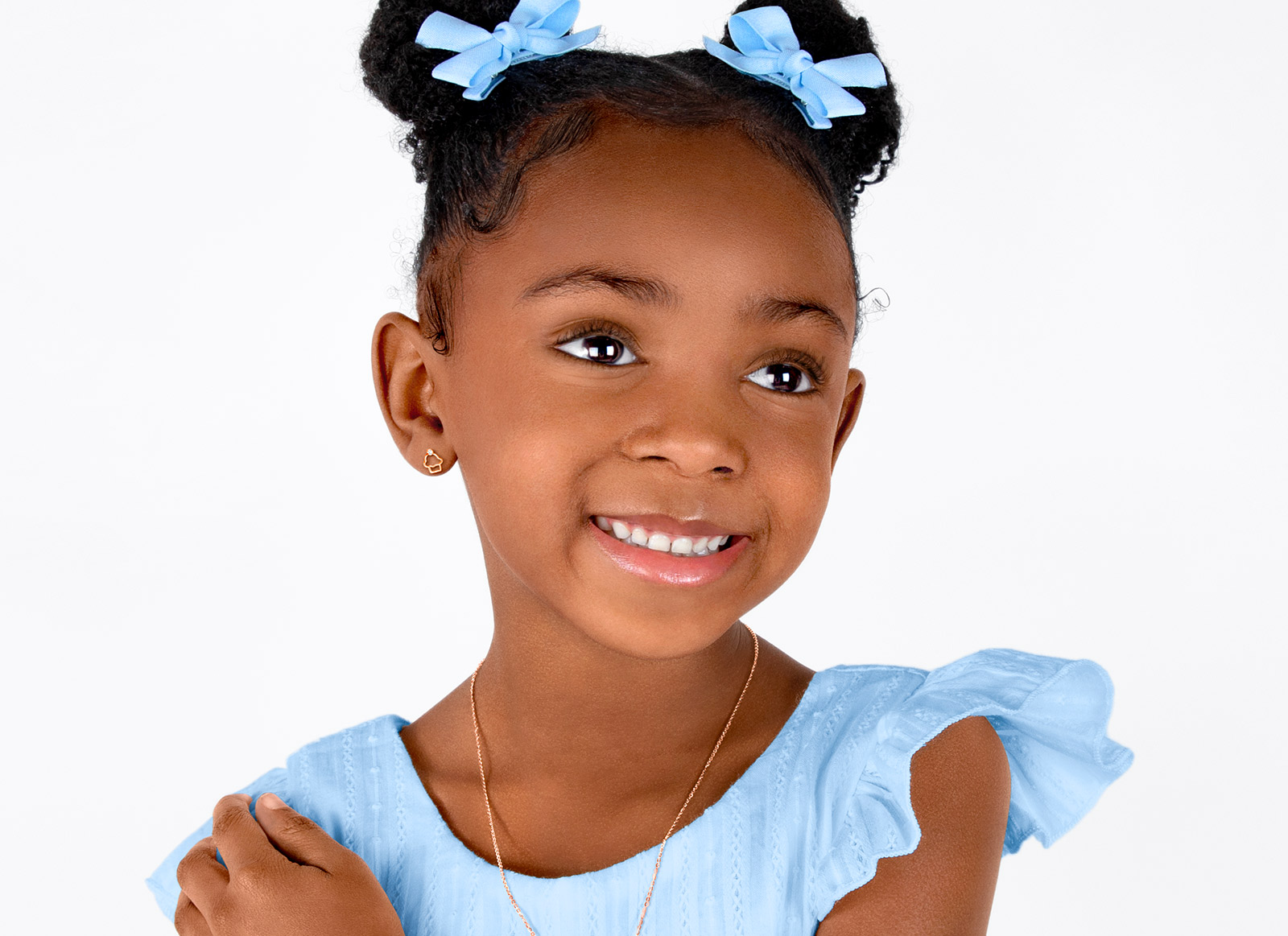 Earring Shown on 4 Year Old Girl