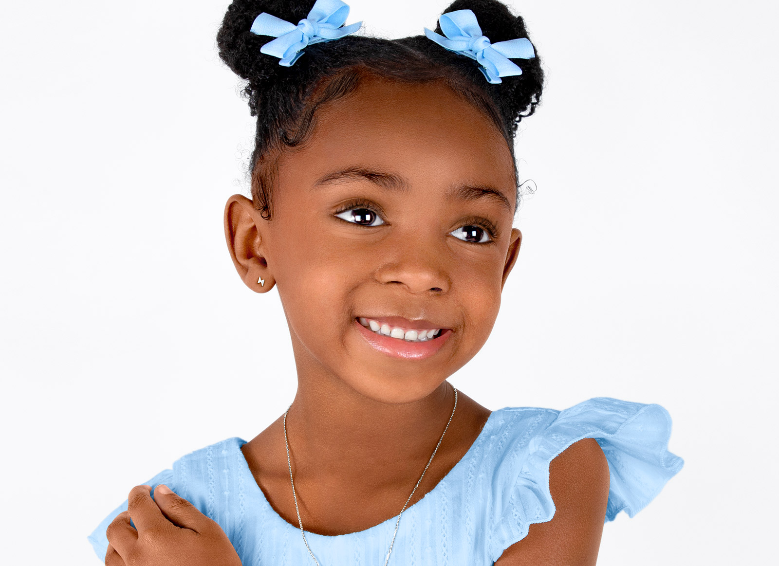 Earring Shown on 4 Year Old Girl