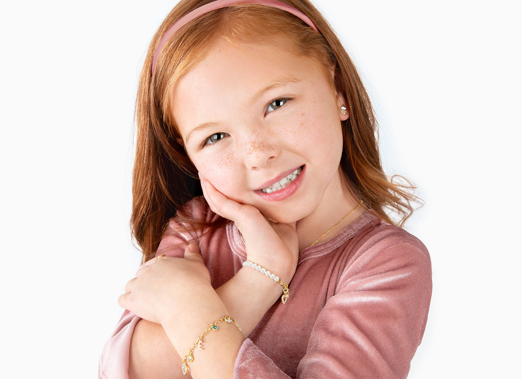 Example Bracelet Shown on 5 Year Old Girl