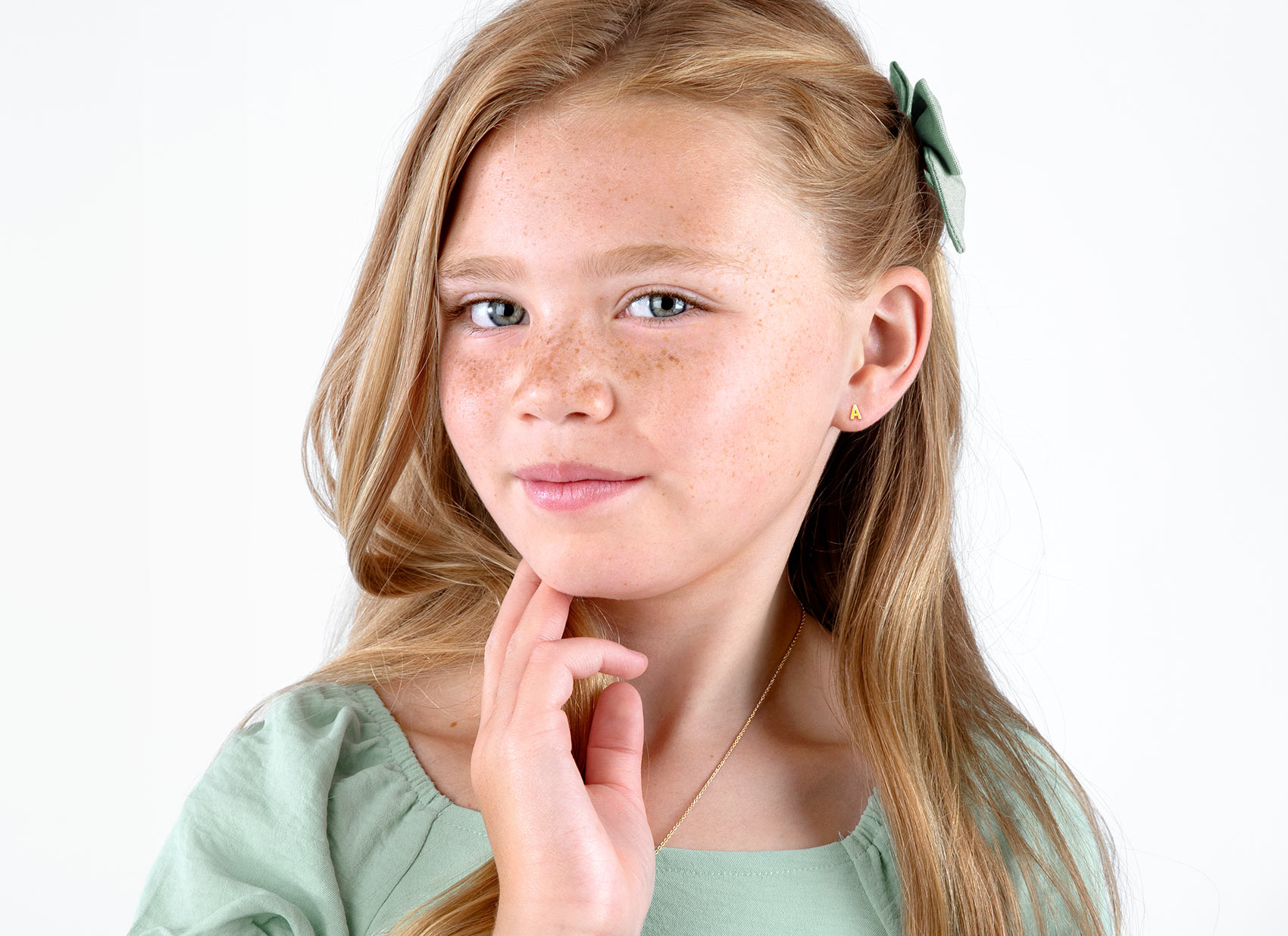 Earring Shown on 10 Year Old Girl