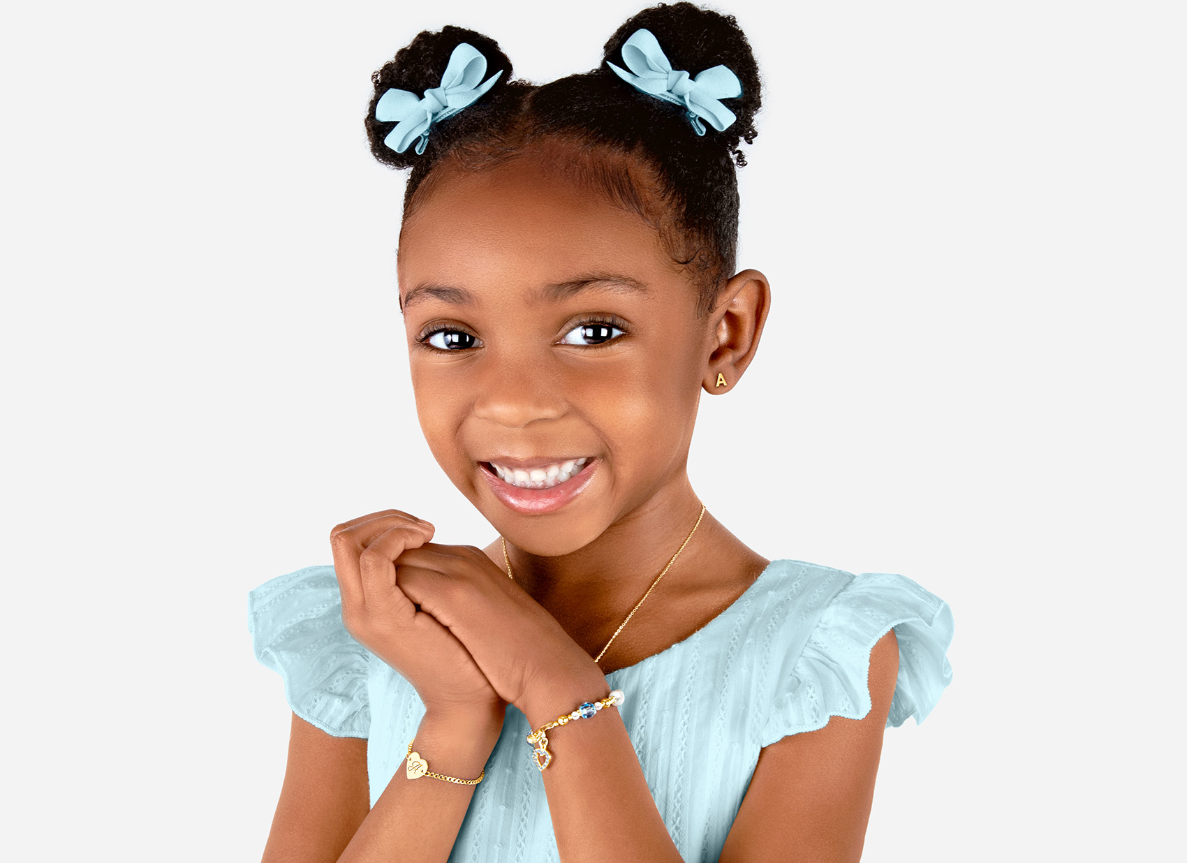 Example Bracelet Shown on 4 Year Old Girl