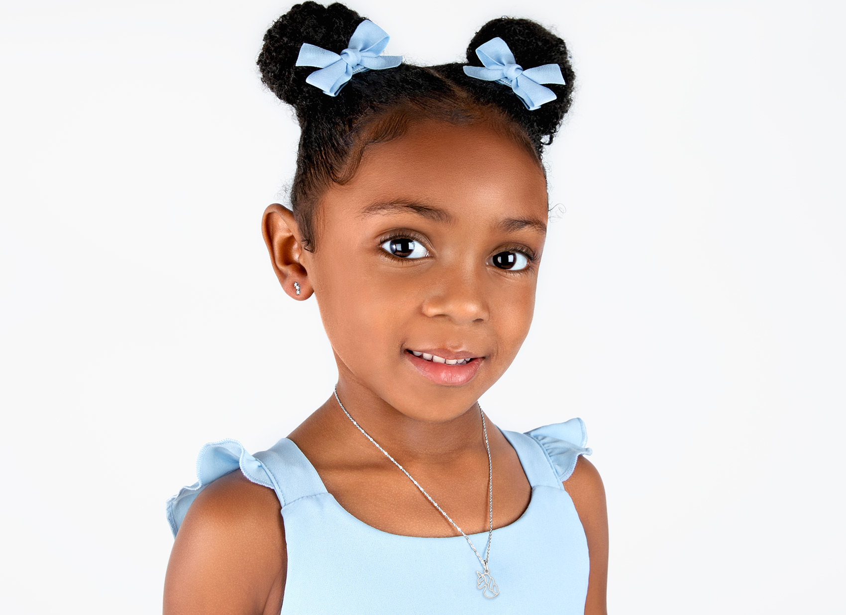 Necklace Shown on 4 Year Old Girl