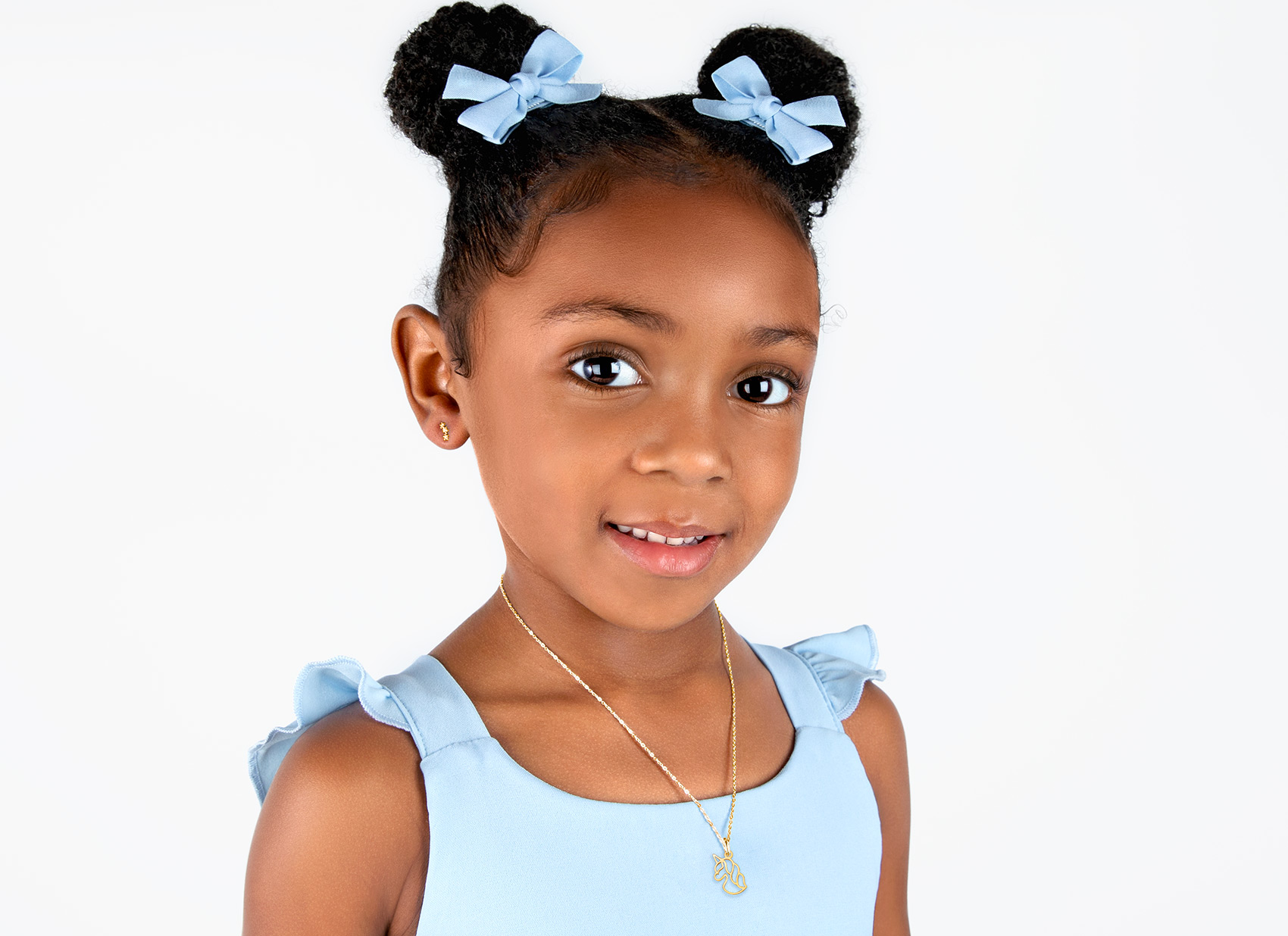 Necklace Shown on 4 Year Old Girl