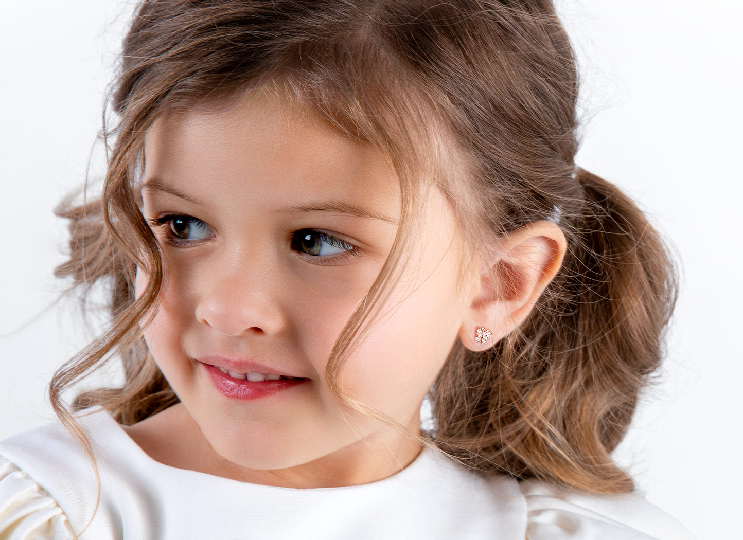Earring Shown on 4 Year Old Girl