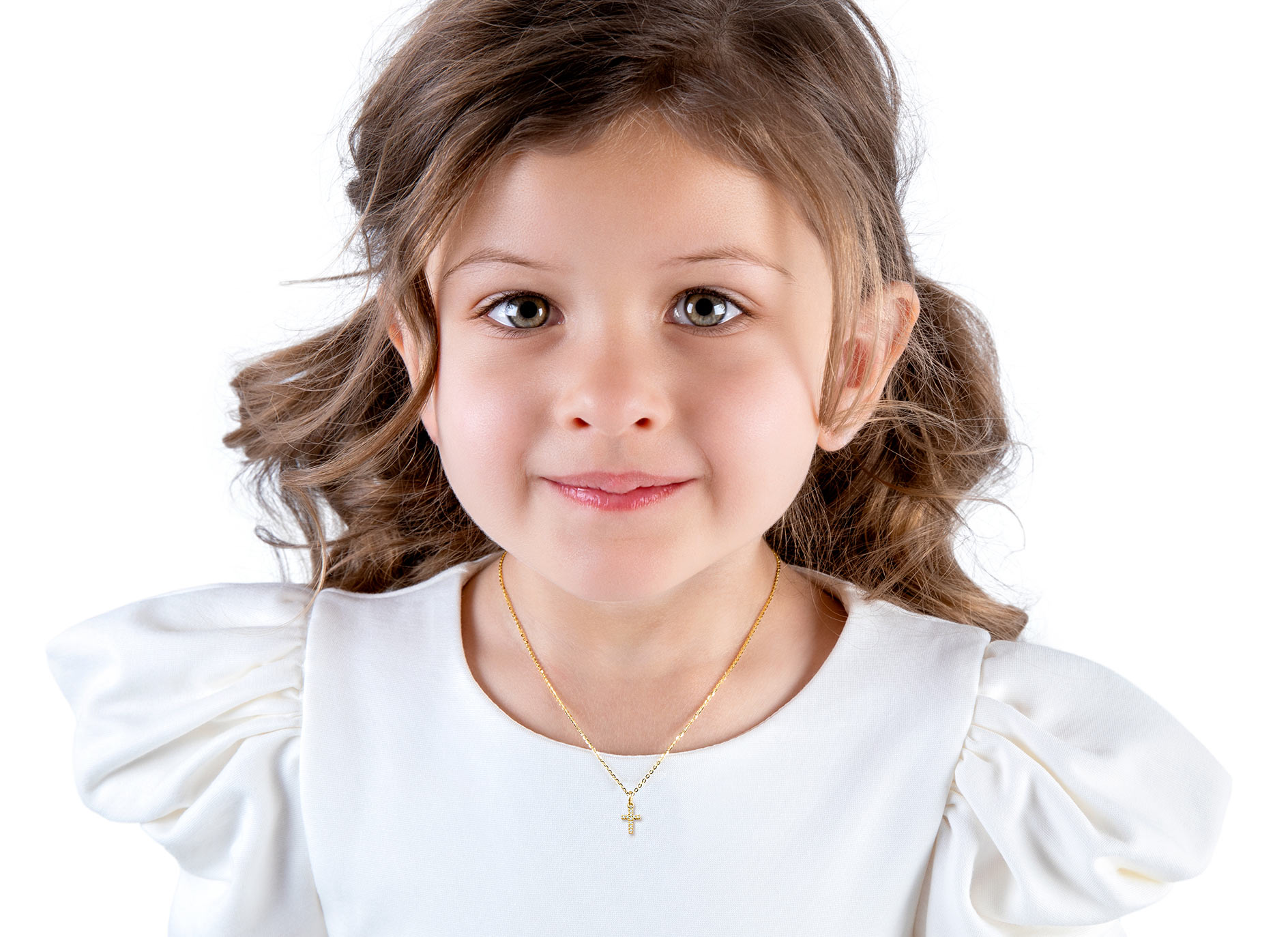 Charm Shown on Child Model - Chain is <u>NOT</u> Included<br />( add this charm to her existing necklace or bracelet )