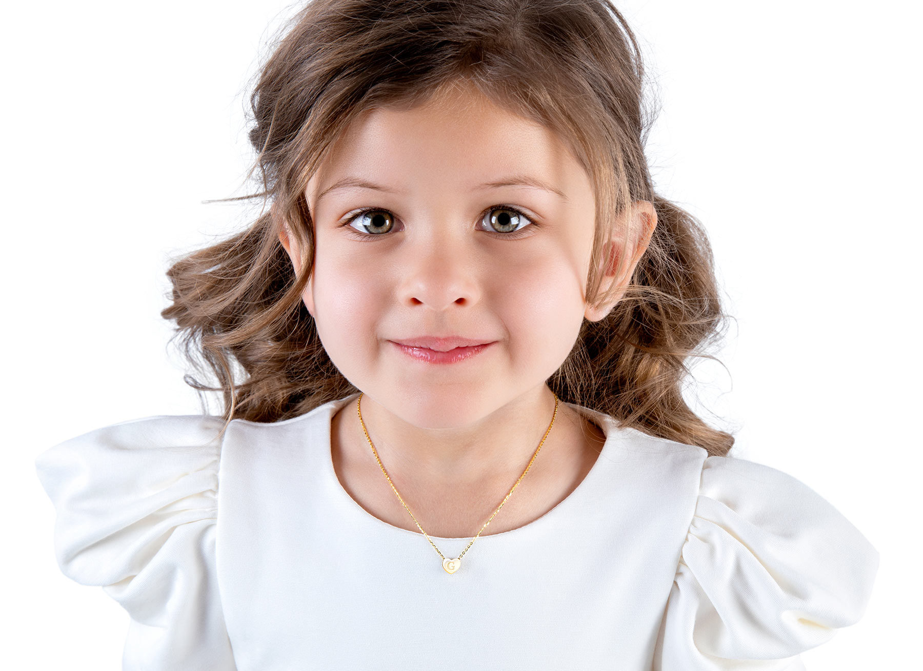 Necklace Shown on 4 Year Old Girl