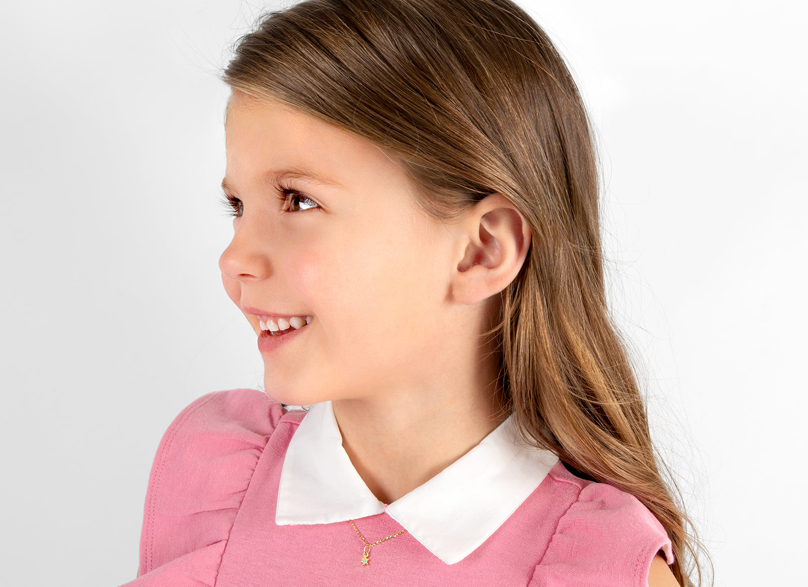 Charm Shown on Child Model - Chain is <u>NOT</u> Included<br />( add this charm to her existing necklace or bracelet )