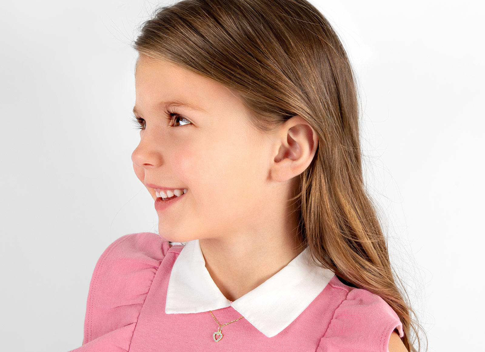 Necklace Shown on 6 Year Old Girl