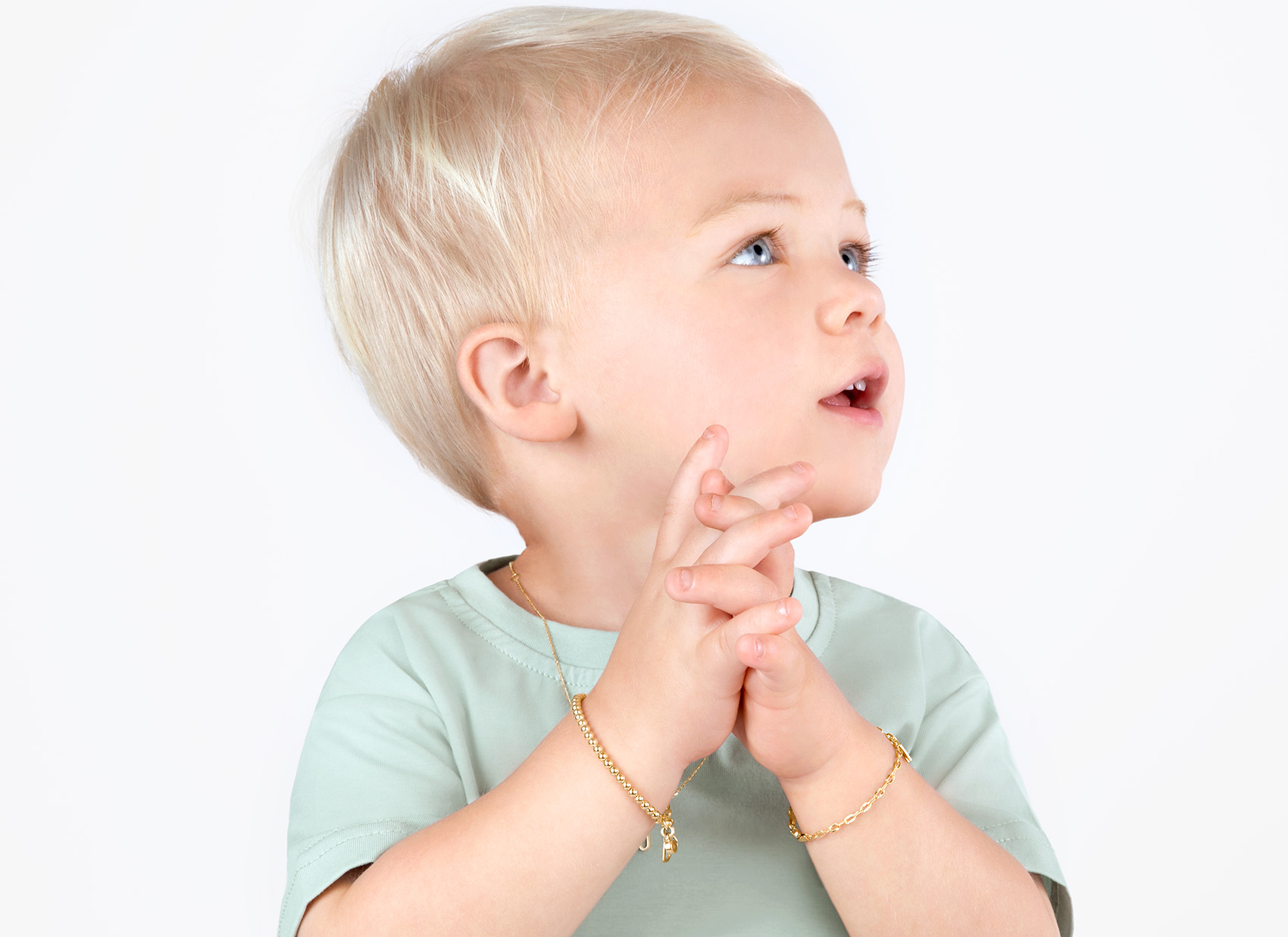 Example Bracelet Shown on 2 Year Old Boy