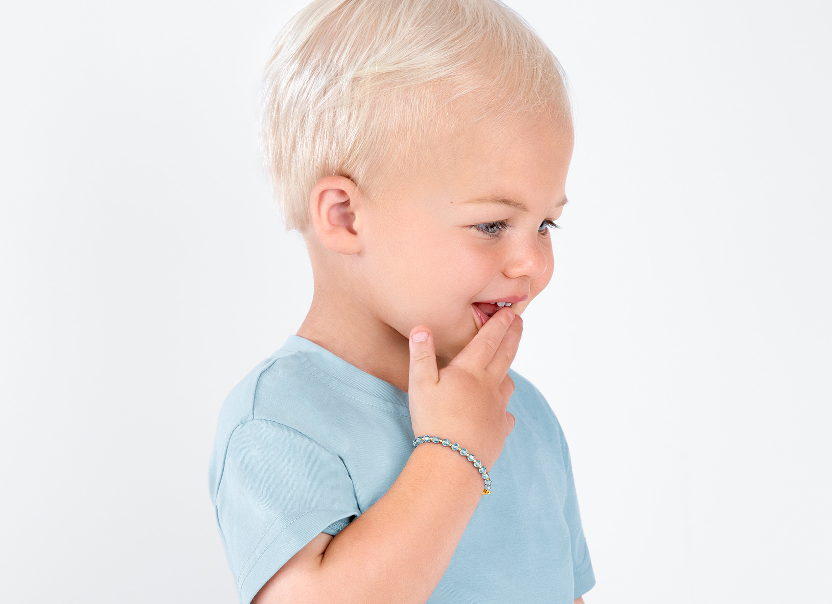 Example Bracelet Shown on 2 Year Old Boy