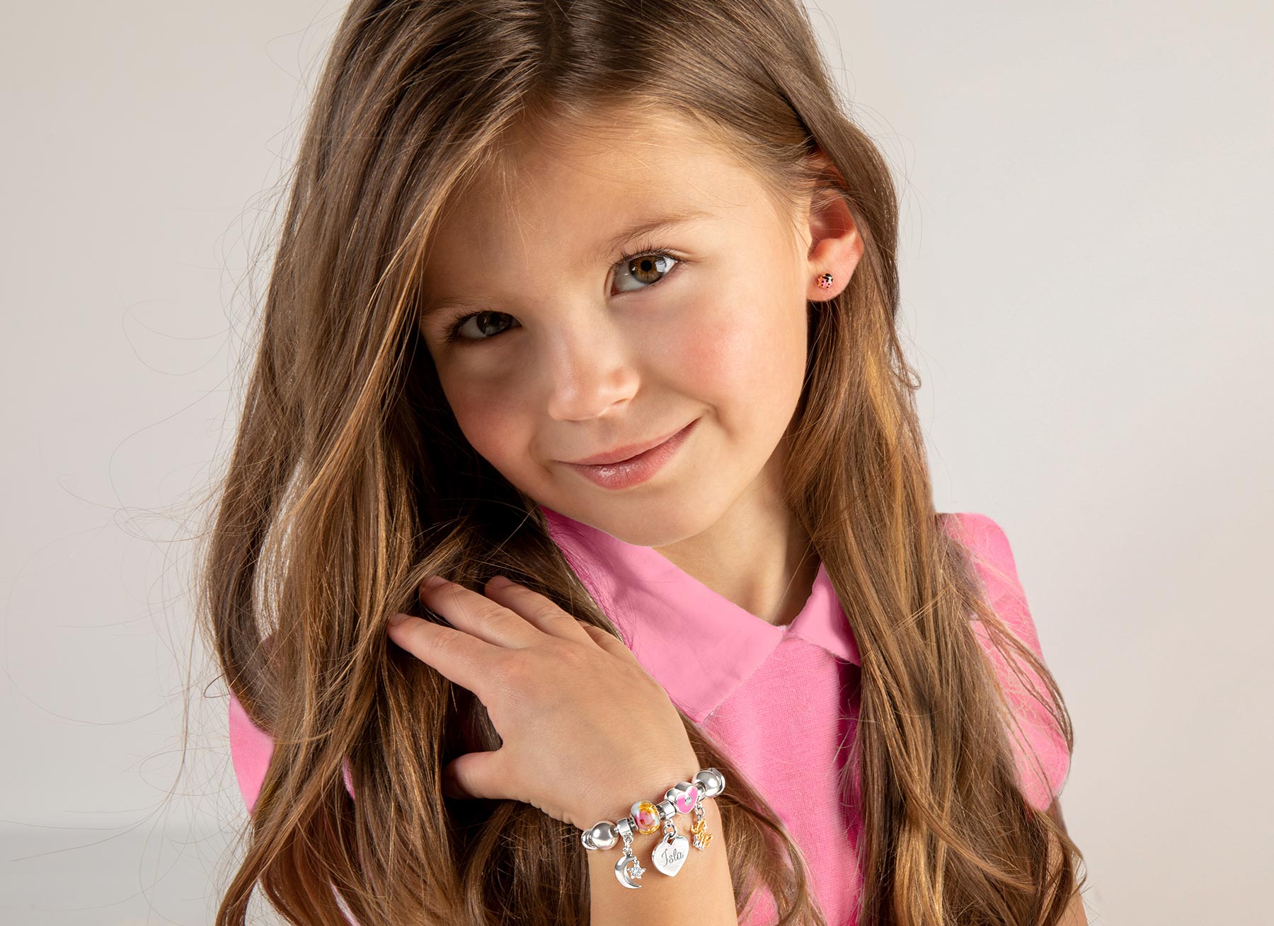 Example Bracelet Shown on 6 Year Old Girl
