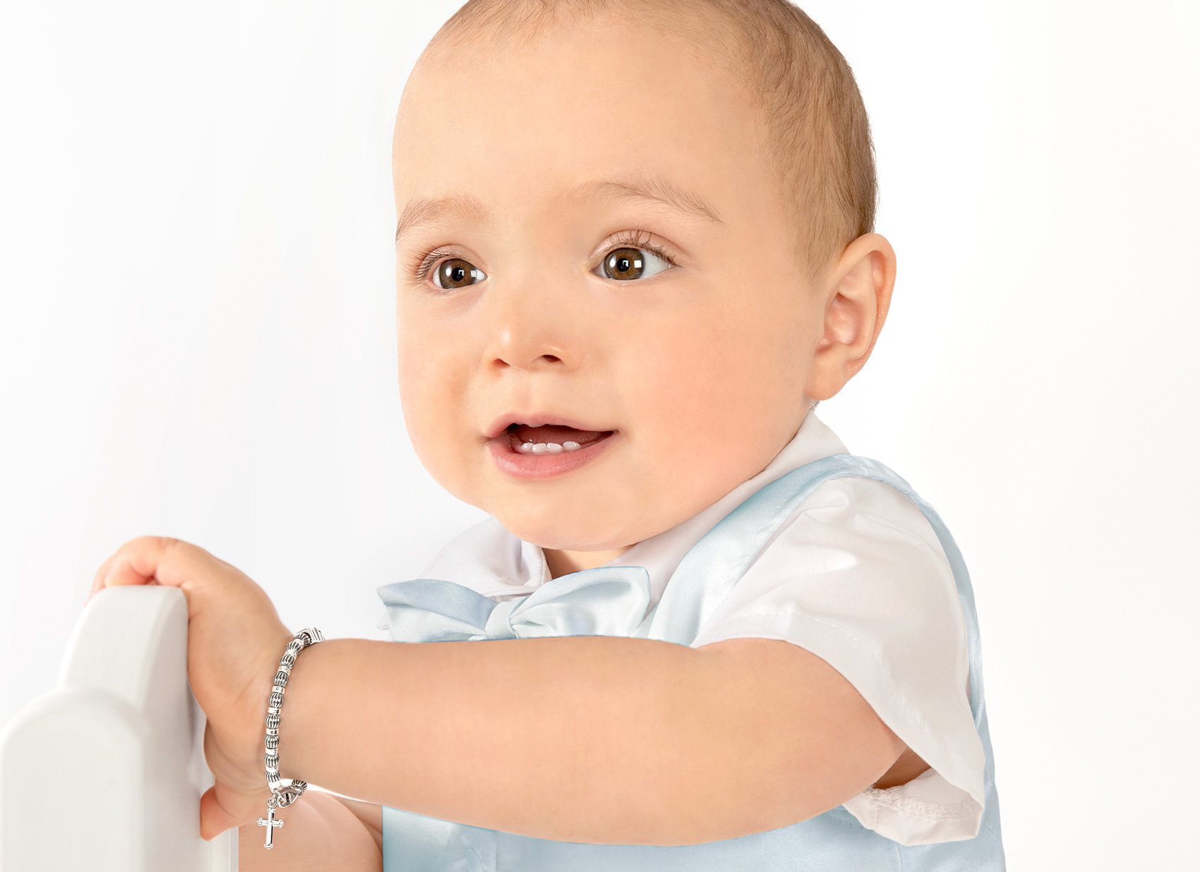 Example Bracelet Shown on 1 Year Old Model