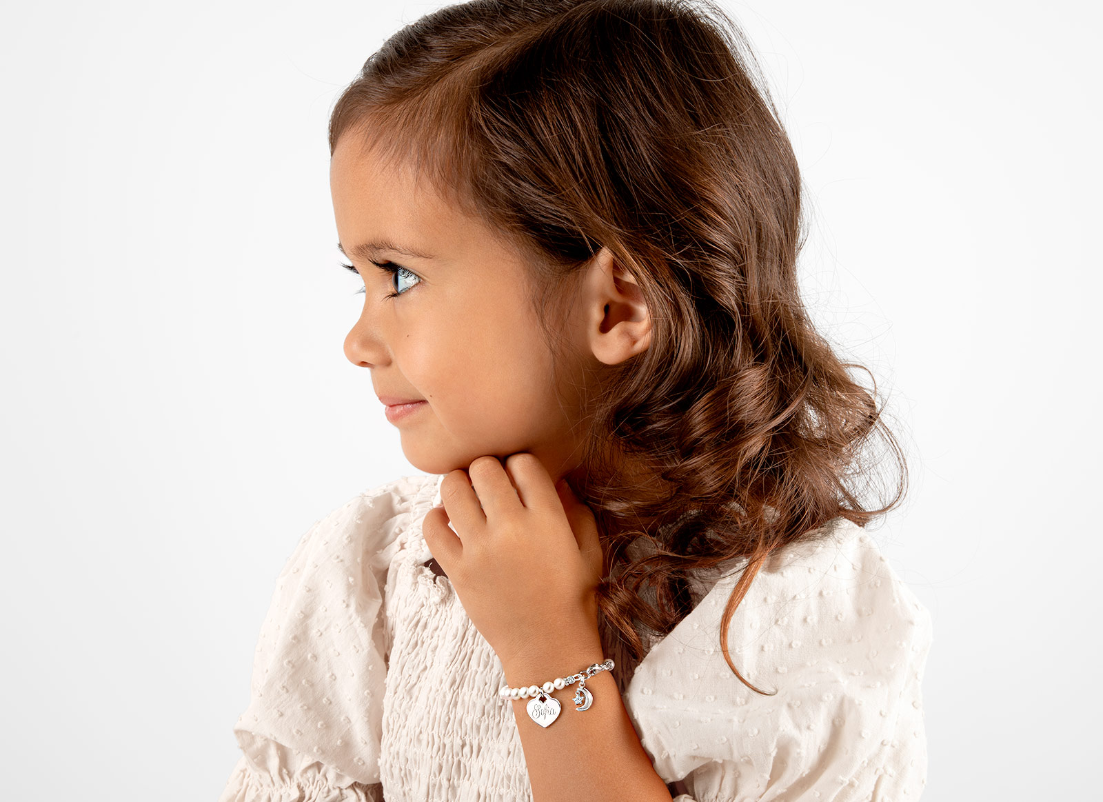 Example Bracelet Shown on 3 Year Old Girl