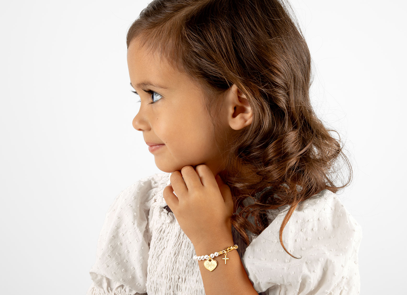 Example Bracelet Shown on 3 Year Old Girl