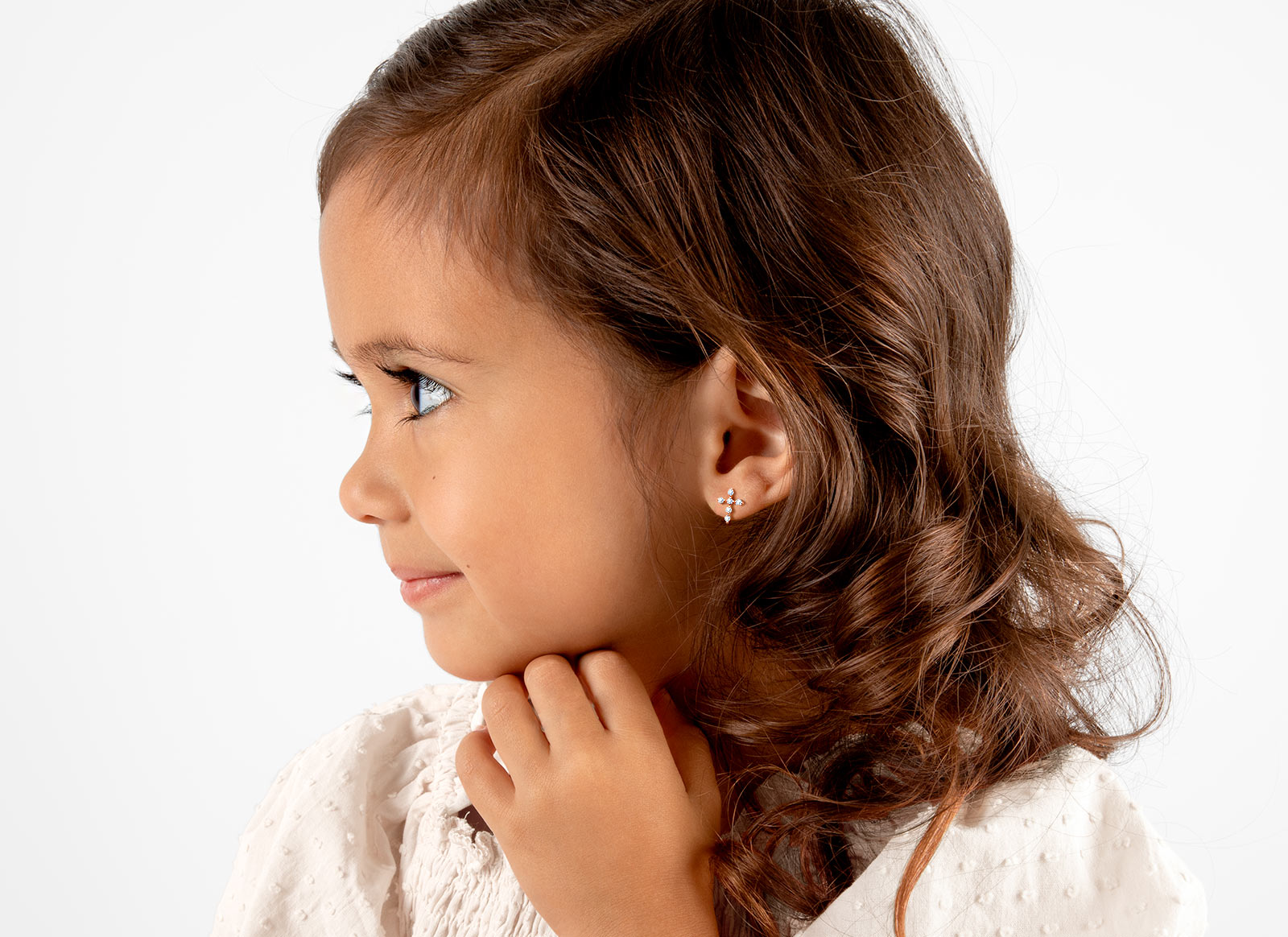 Earring Shown on 3 Year Old Girl