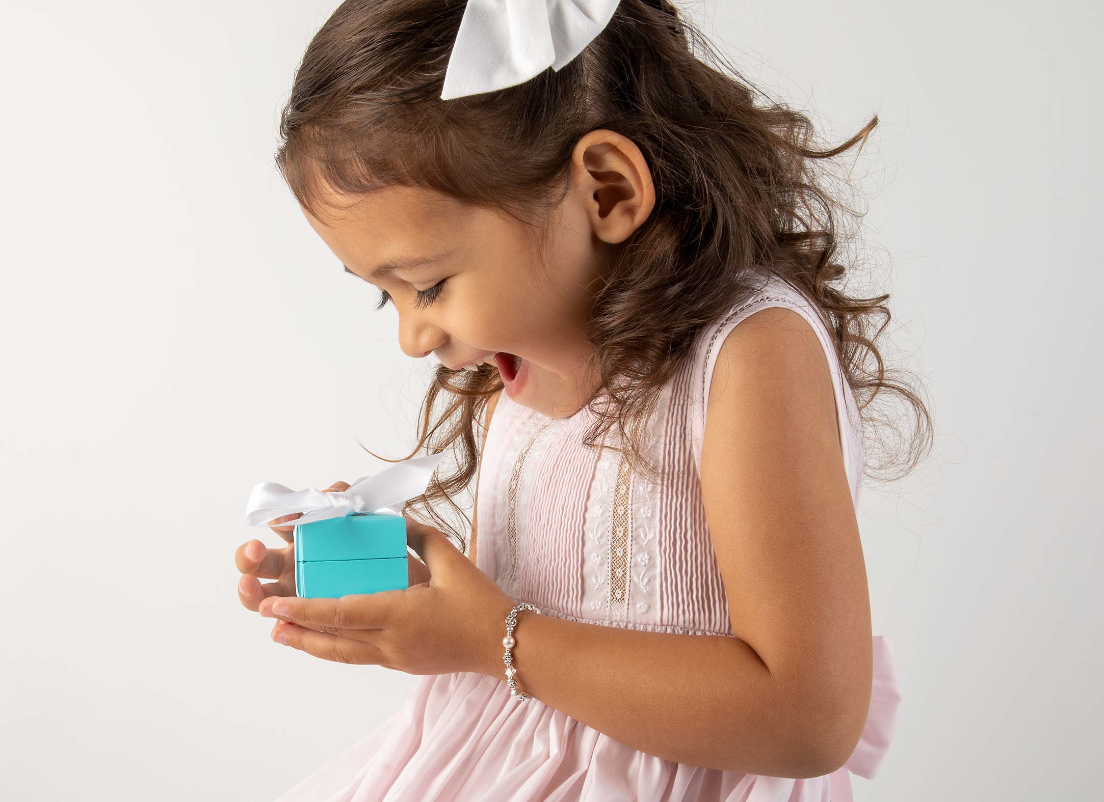 Example Bracelet Shown on 3 Year Old Girl<br /> 