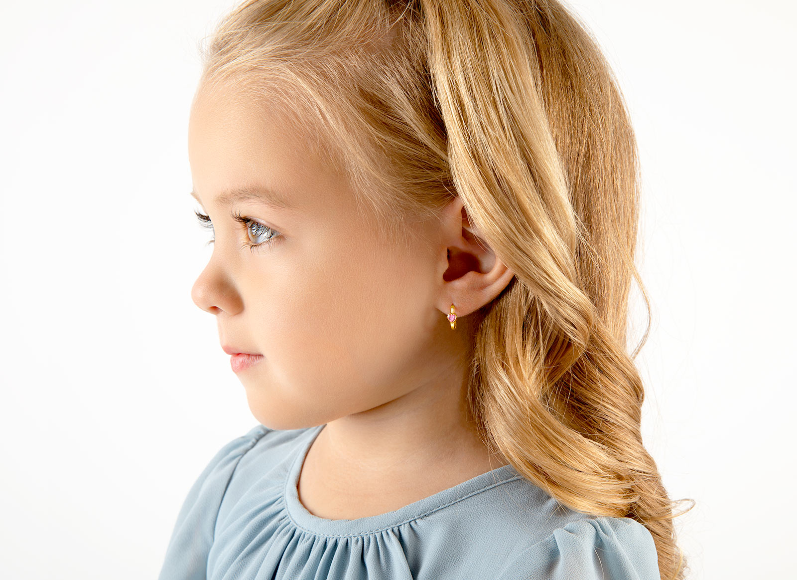 Earring Shown on 3 Year Old Girl