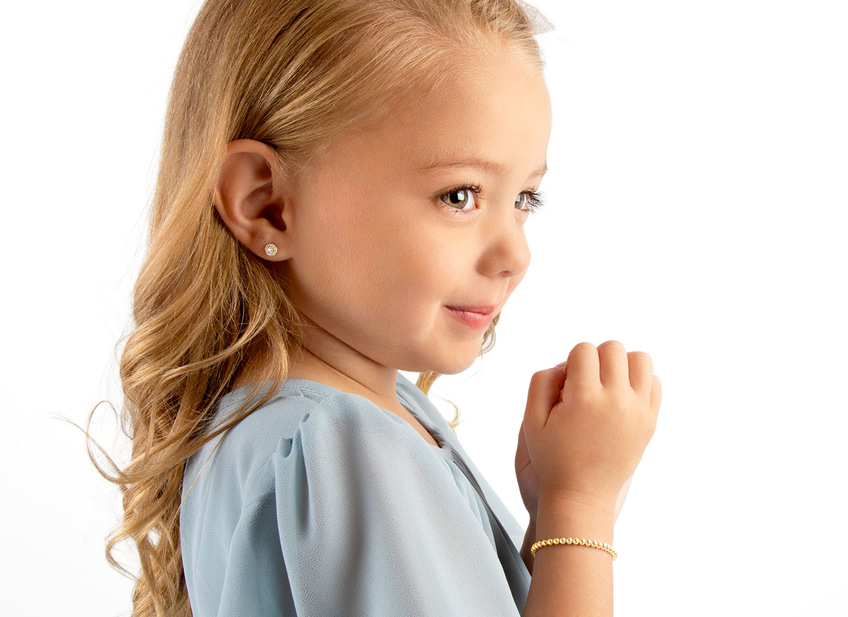 Example Bracelet Shown on 3 Year Old Girl