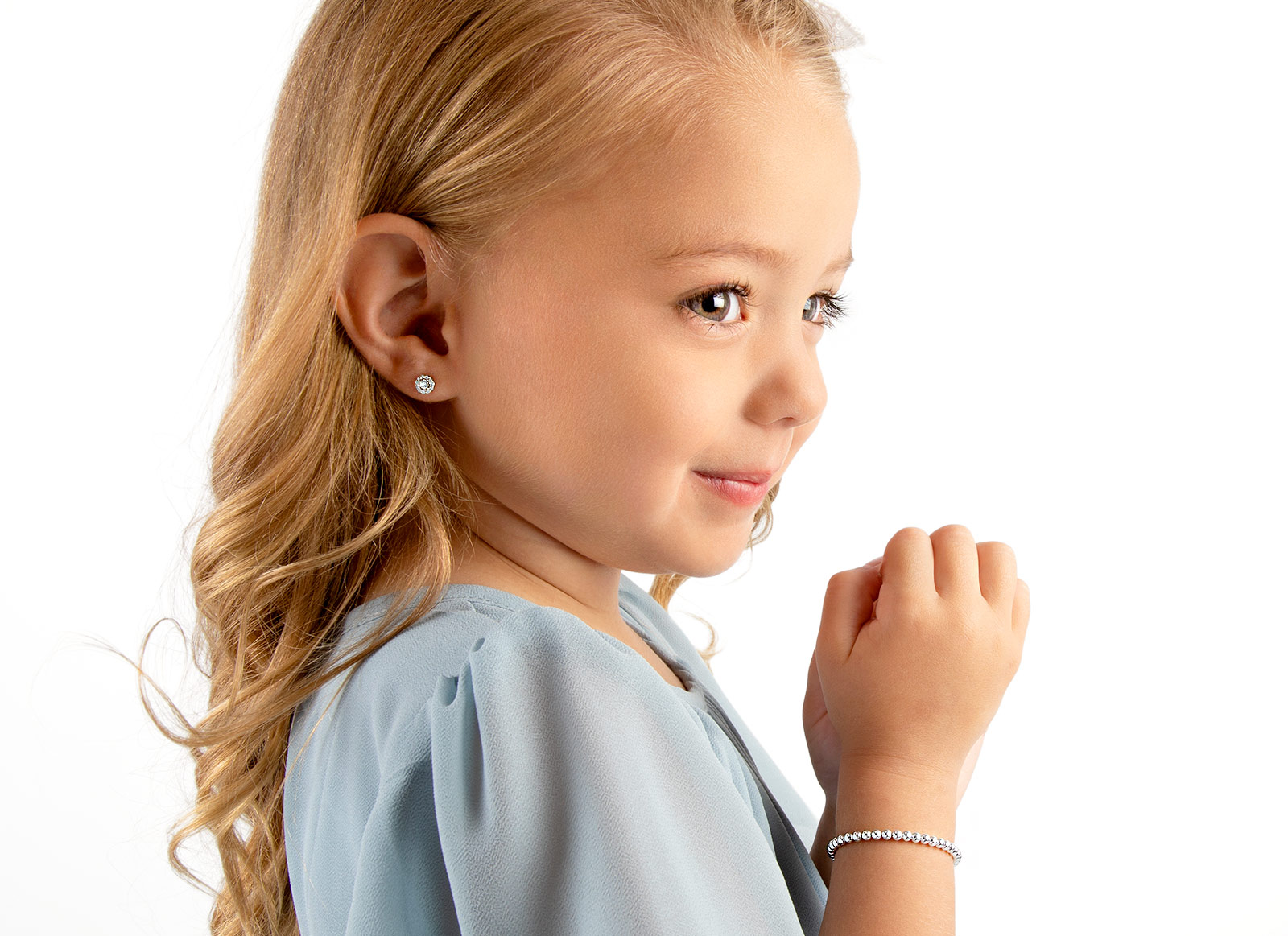 Example Bracelet Shown on 3 Year Old Girl<br />&nbsp;